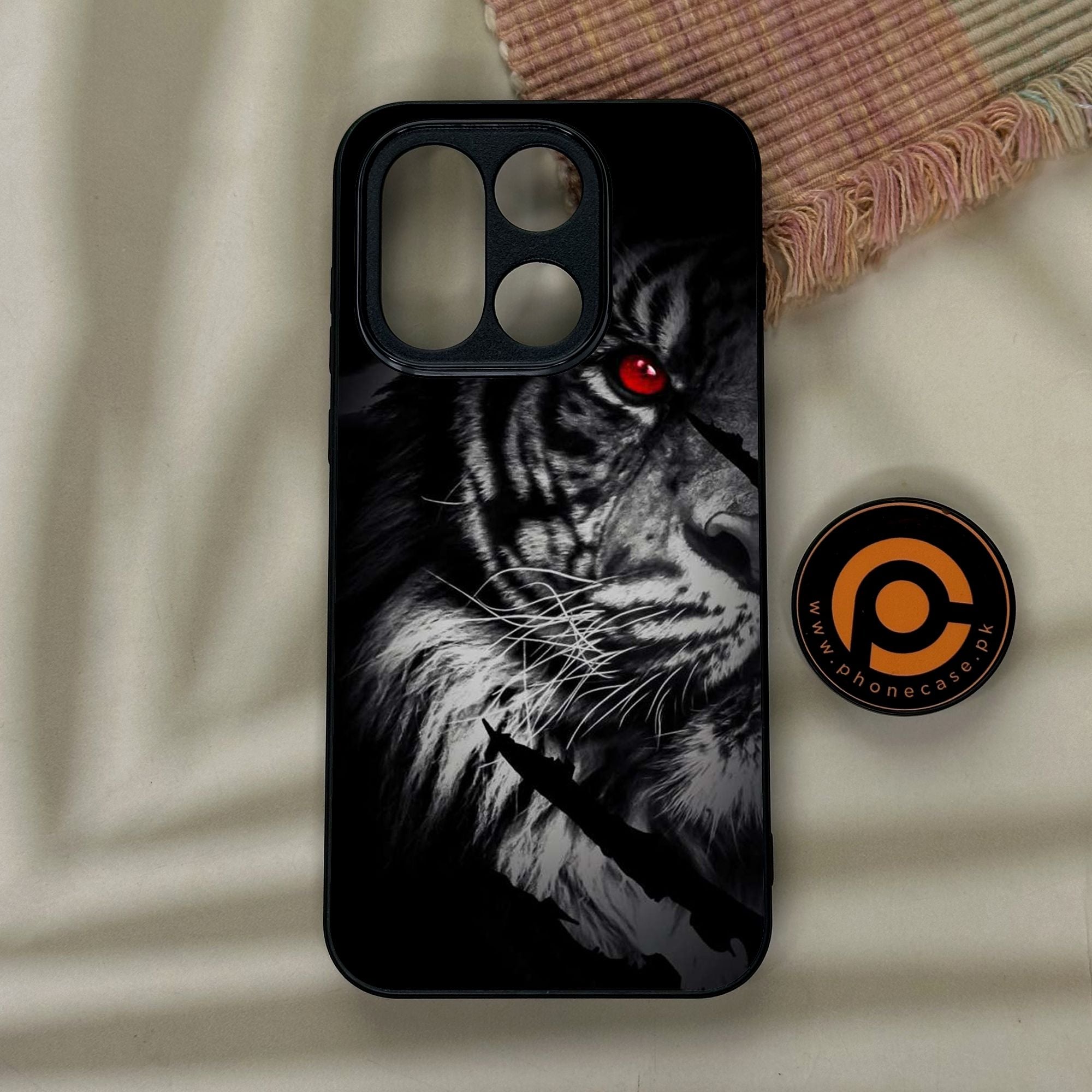 OnePlus 15 - Tiger Design 7 - Premium Metal Printed Soft Bumper Shock Proof Case