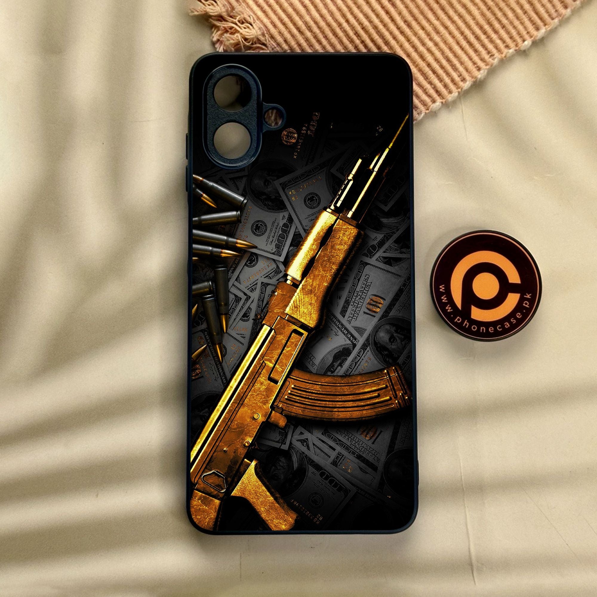 Samsung Galaxy A07 - Dollar Design 6 - Premium Metal Printed Soft Bumper Shock Proof Case
