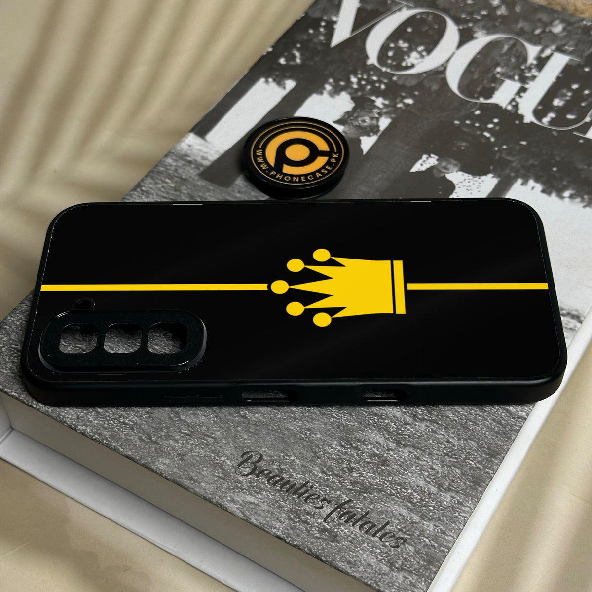 Infinix Hot 70 - King Design 1 - Premium Metal Printed Soft Bumper Shock Proof Case
