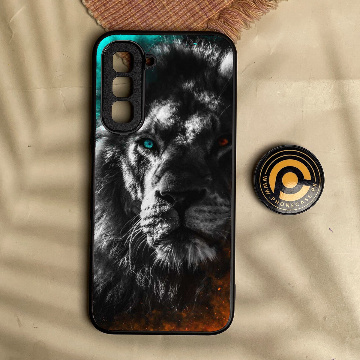 Infinix Hot 70 - Tiger Design 3 - Premium Metal Printed Soft Bumper Shock Proof Case