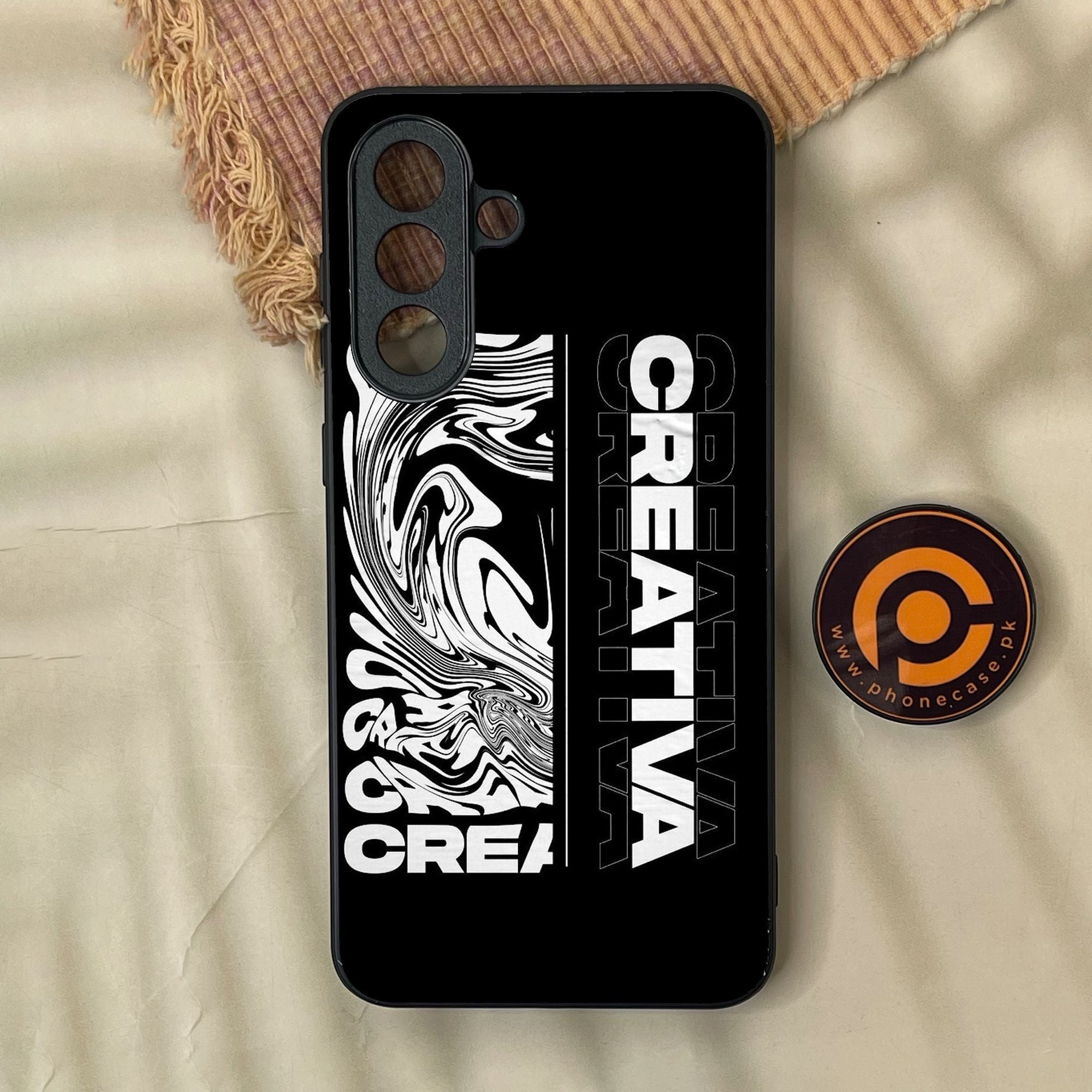 Samsung Galaxy A37 - Creative - Premium Metal Printed Soft Bumper Shock Proof Case