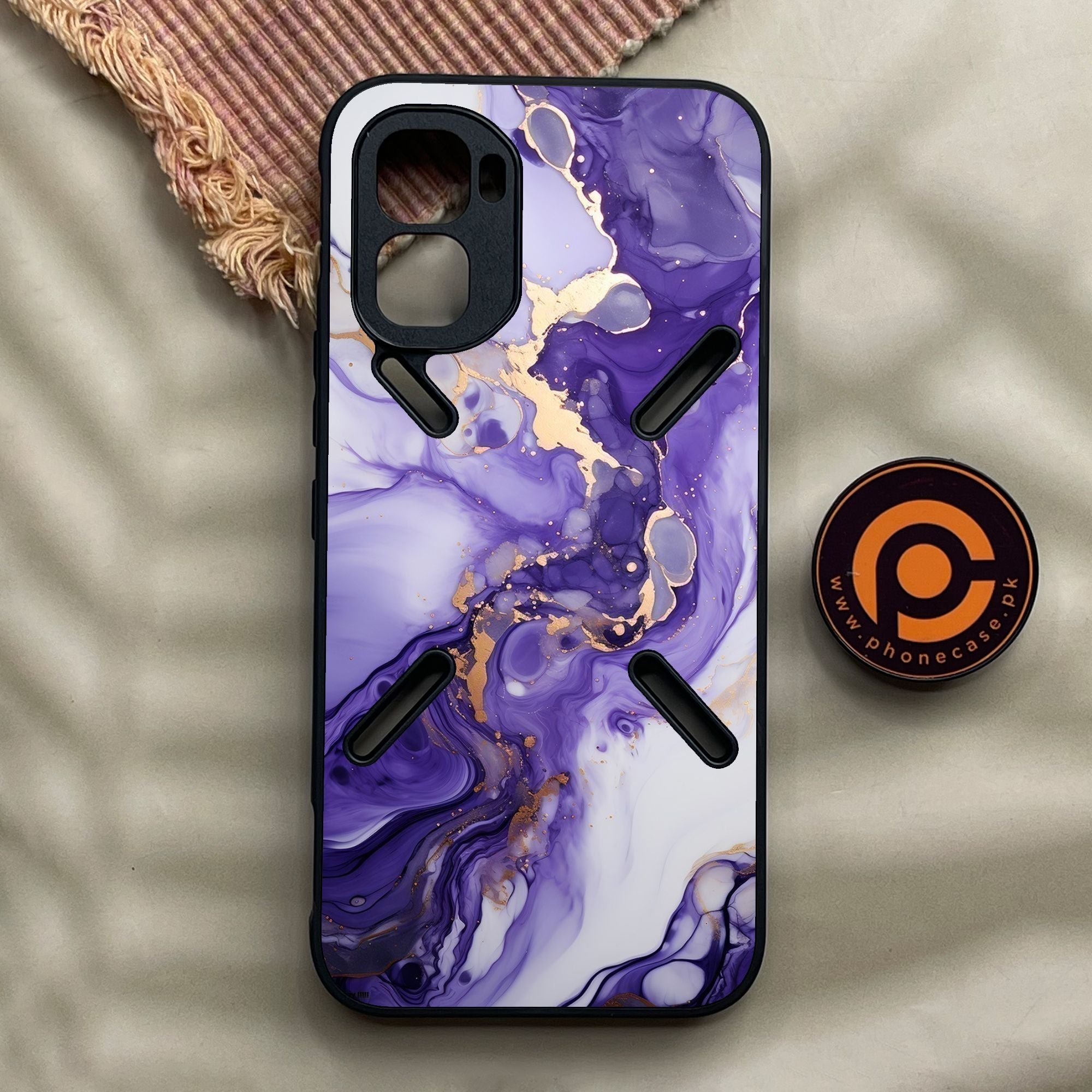 Infinix GT 50 Pro - Liquid 2.0 Design 2 - Premium Metal Printed Soft Bumper Shock Proof Case