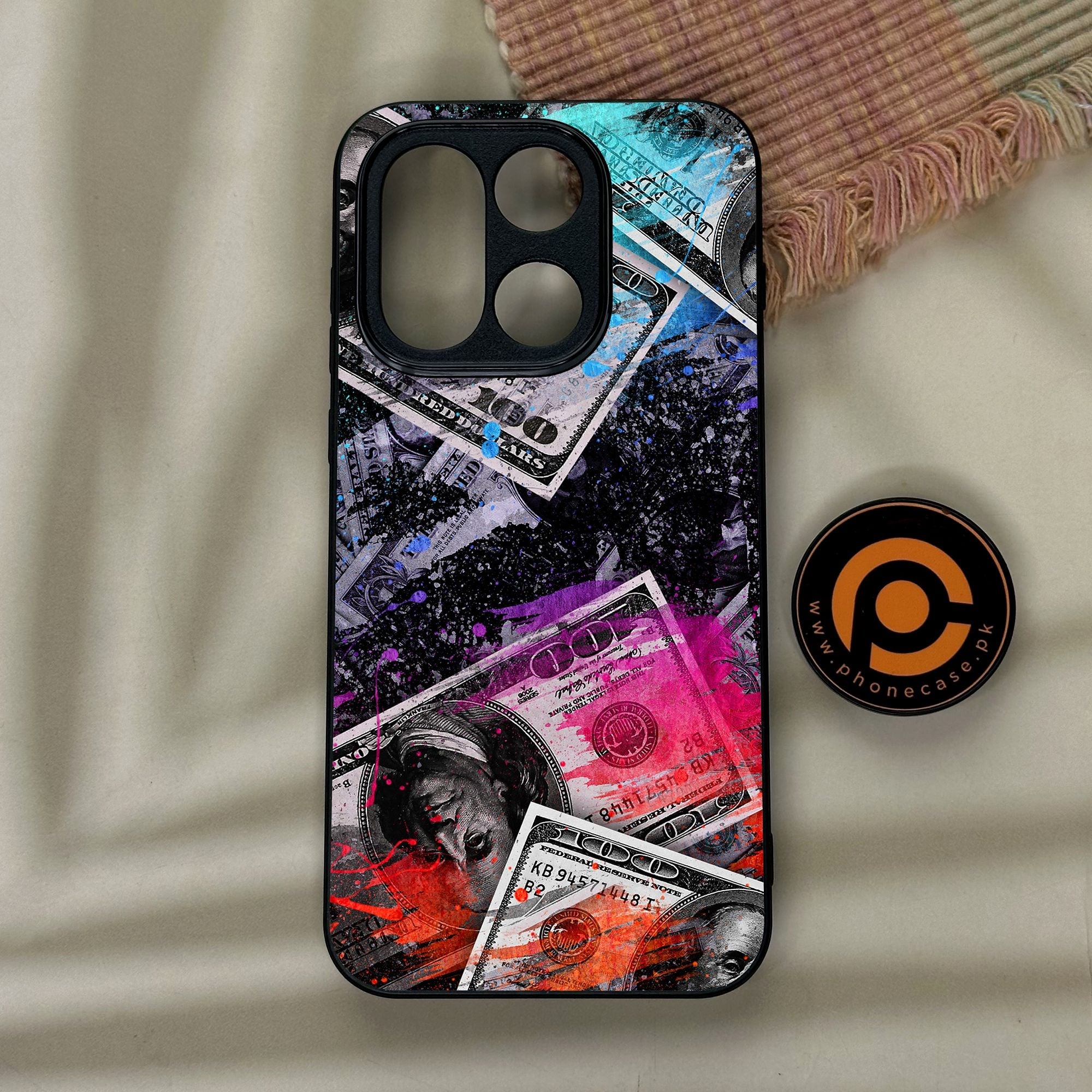 OnePlus 15 - Dollar Design 4 - Premium Metal Printed Soft Bumper Shock Proof Case
