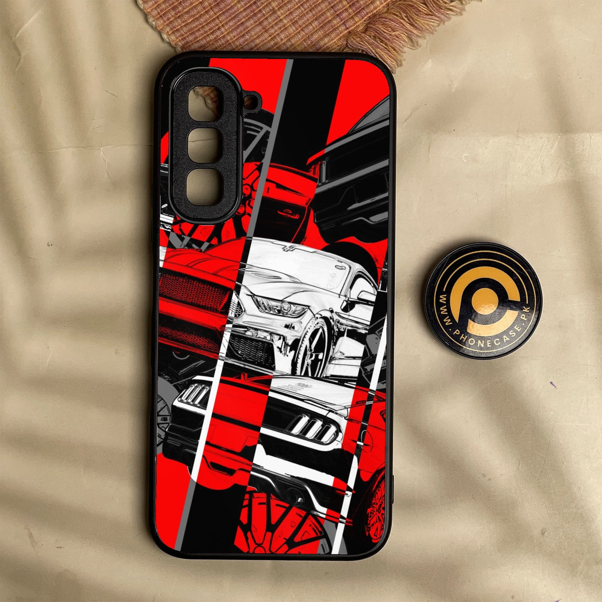 Infinix Hot 70 - Racing Series 2.0 Design 6 - Premium Metal Printed Soft Bumper Shock Proof Case