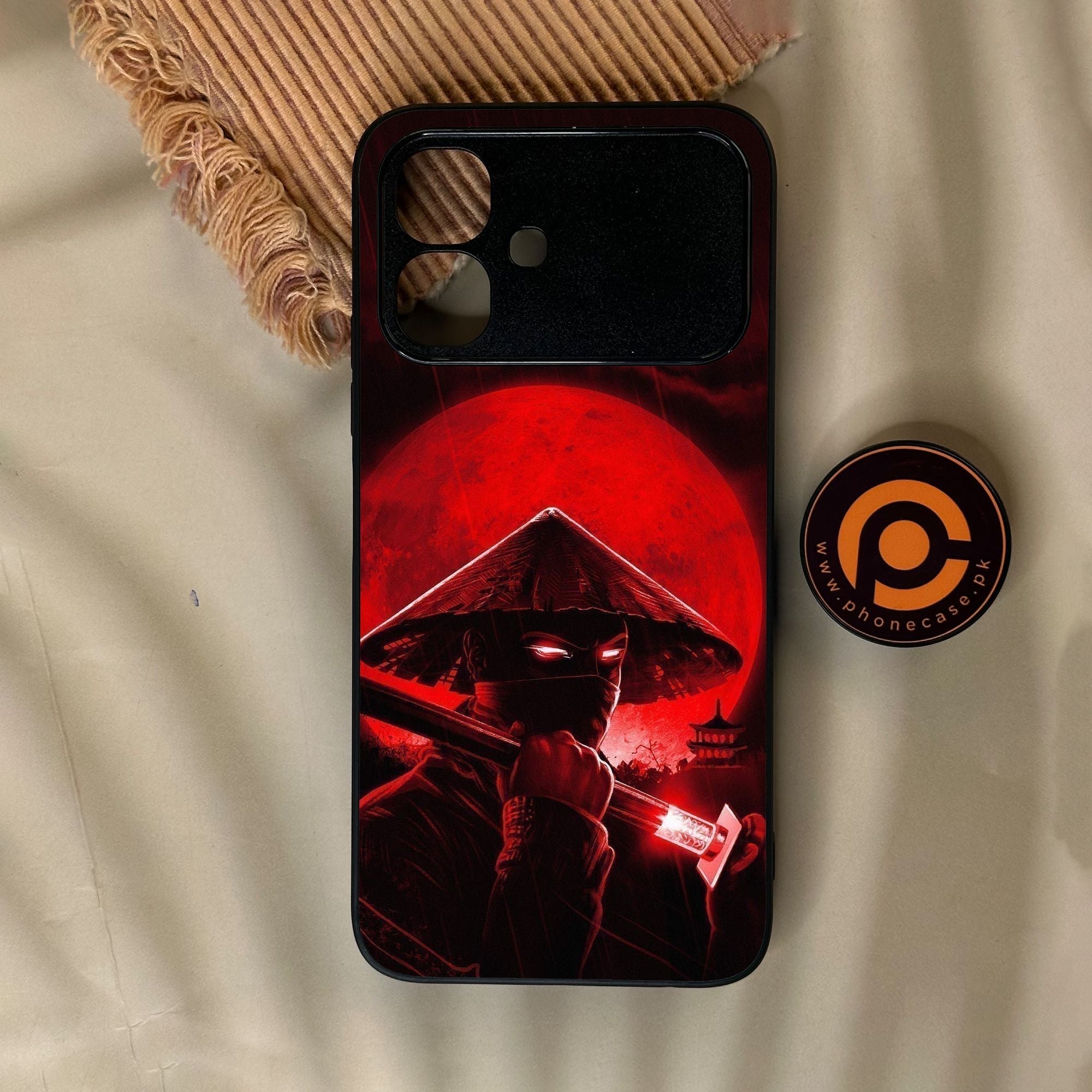 Infinix Smart 20 - Ninja Design 2 - Premium Metal Printed Soft Bumper Shock Proof Case