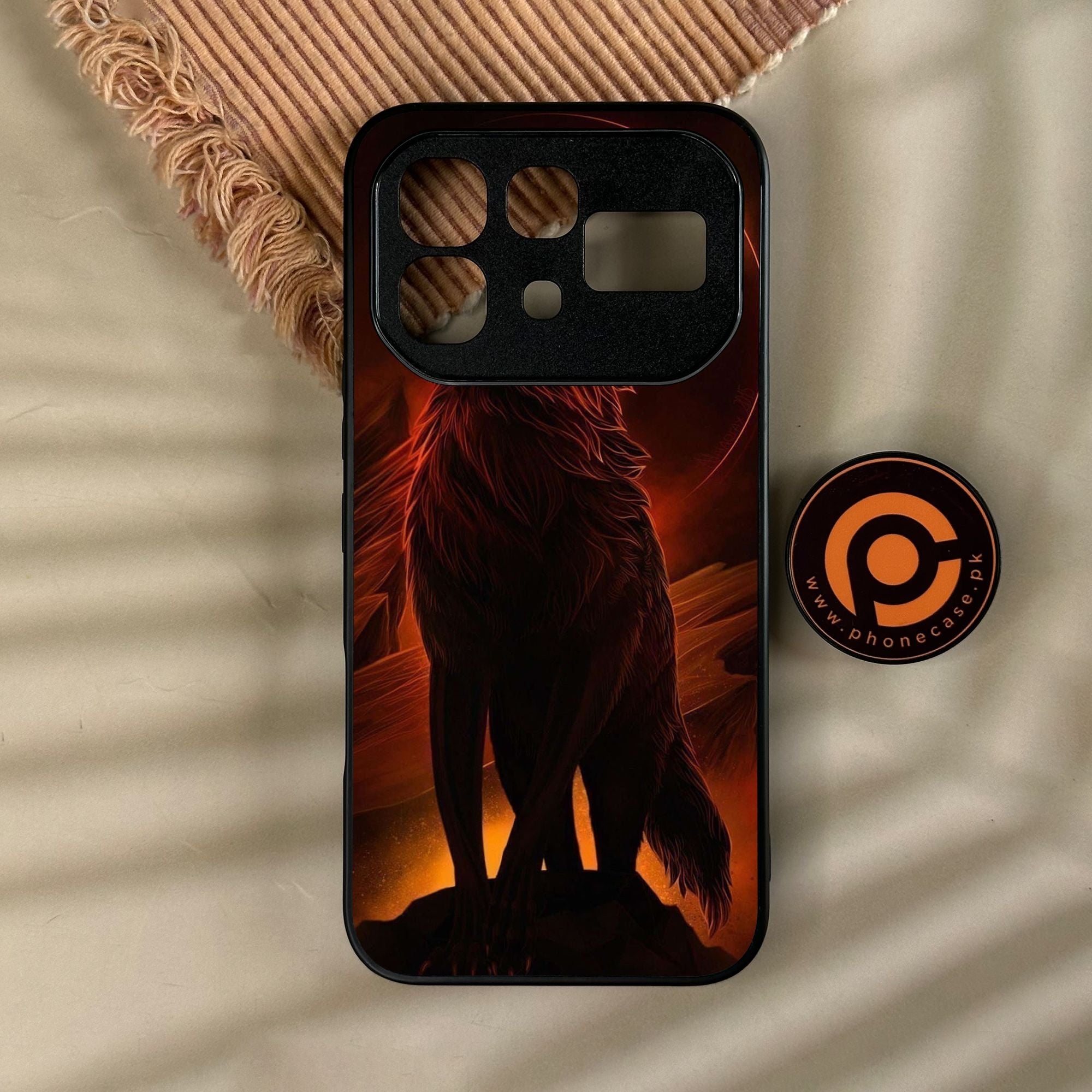 Infinix Note 60 - Wolf Design 6 - Premium Metal Printed Soft Bumper Shock Proof Case