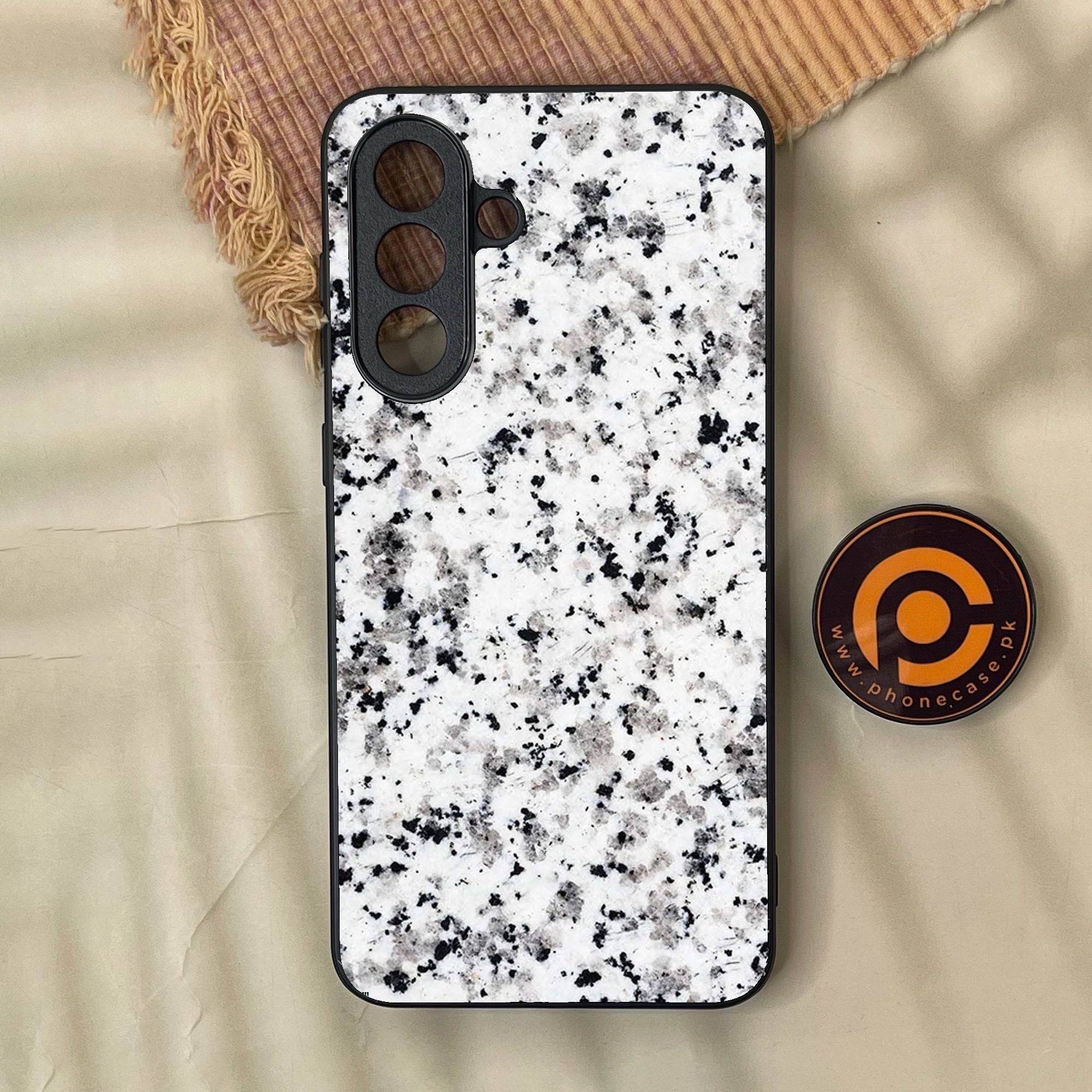 Samsung Galaxy A37 - White Design 9 - Premium Metal Printed Soft Bumper Shock Proof Case