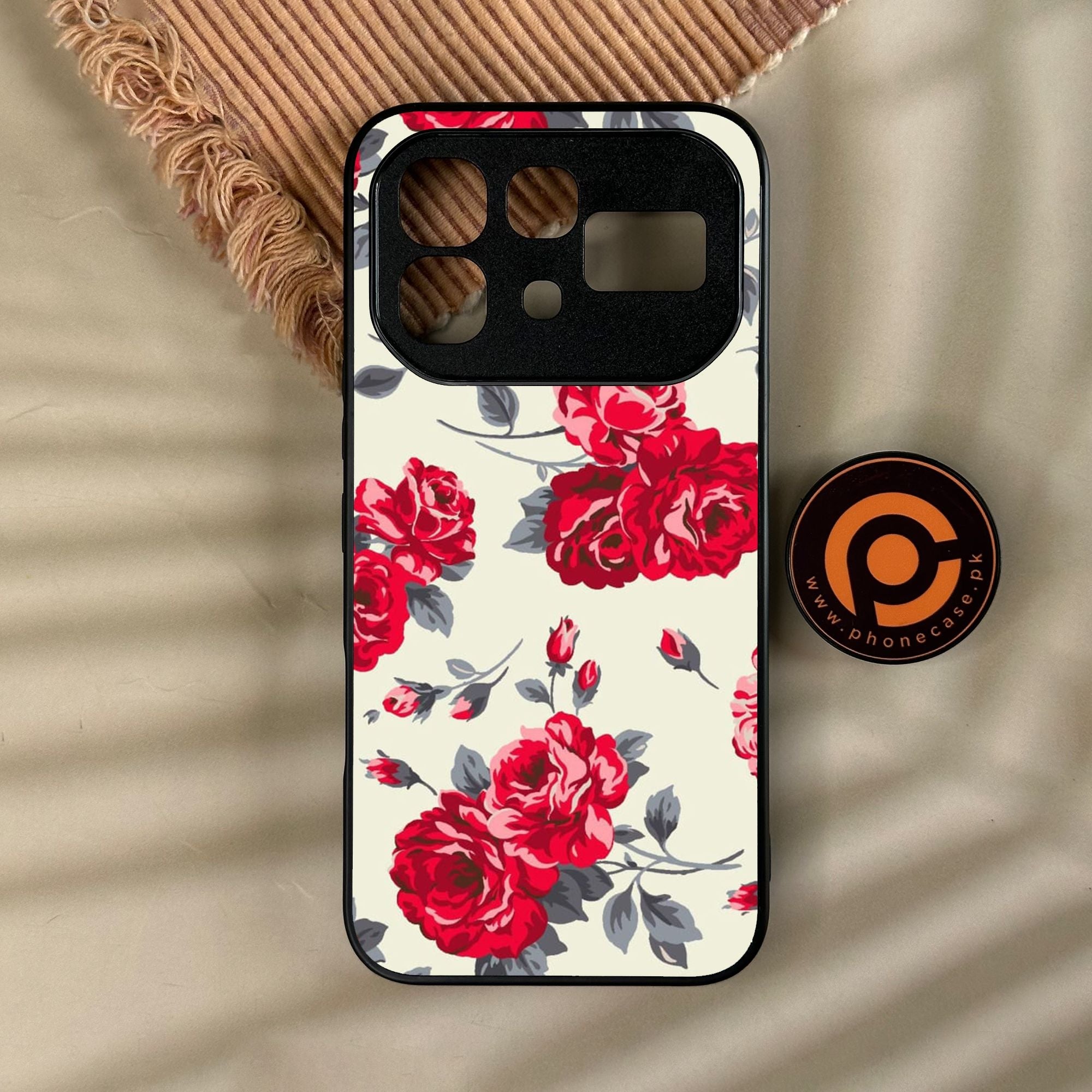 Infinix Note 60 - Floral Series Design 8 - Premium Metal Printed Soft Bumper Shock Proof Case