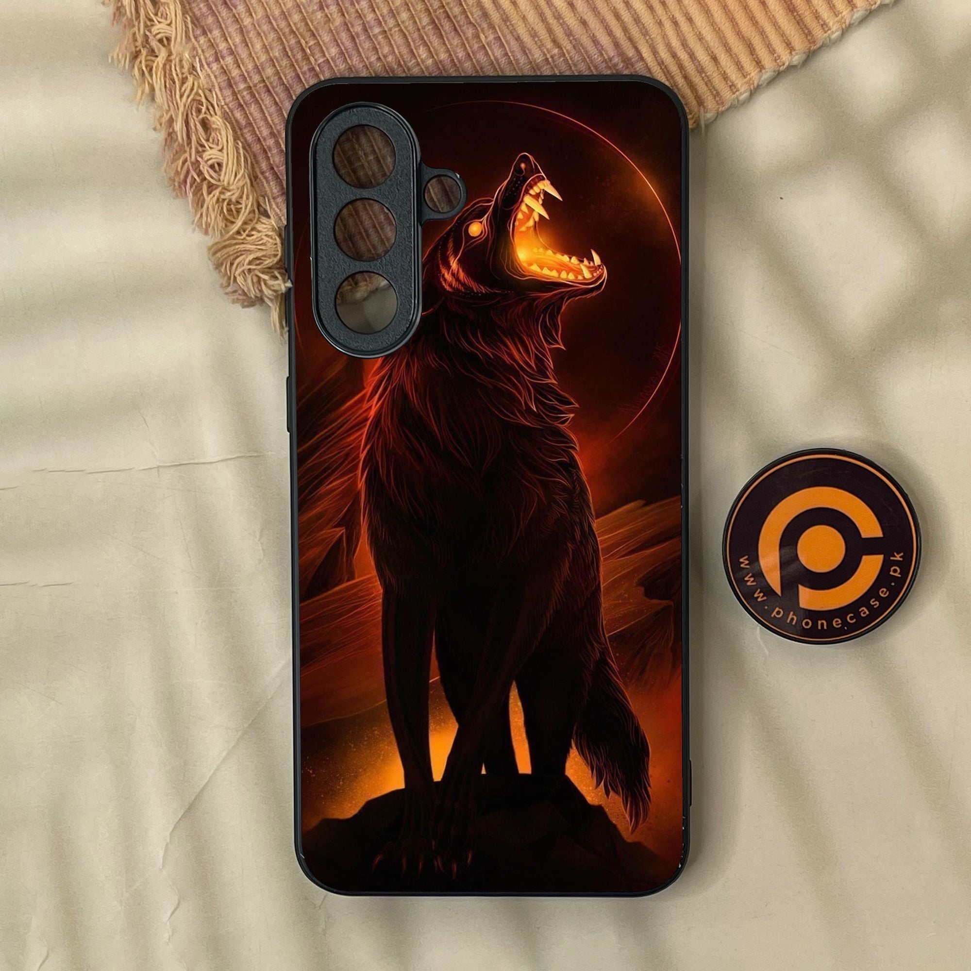 Samsung Galaxy A57 - Wolf Design 6 - Premium Metal Printed Soft Bumper Shock Proof Case