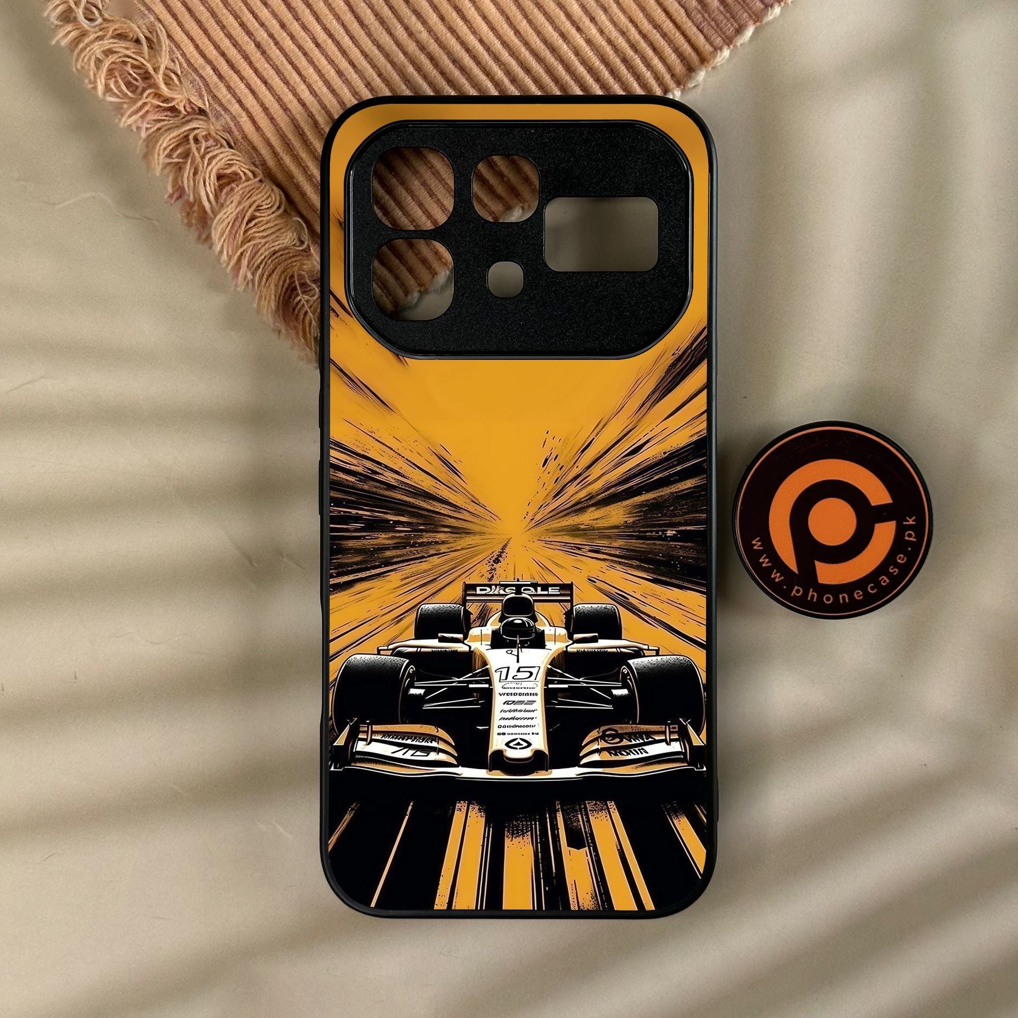 Infinix Note 60 - Formula 1 Design 4 - Premium Metal Printed Soft Bumper Shock Proof Case