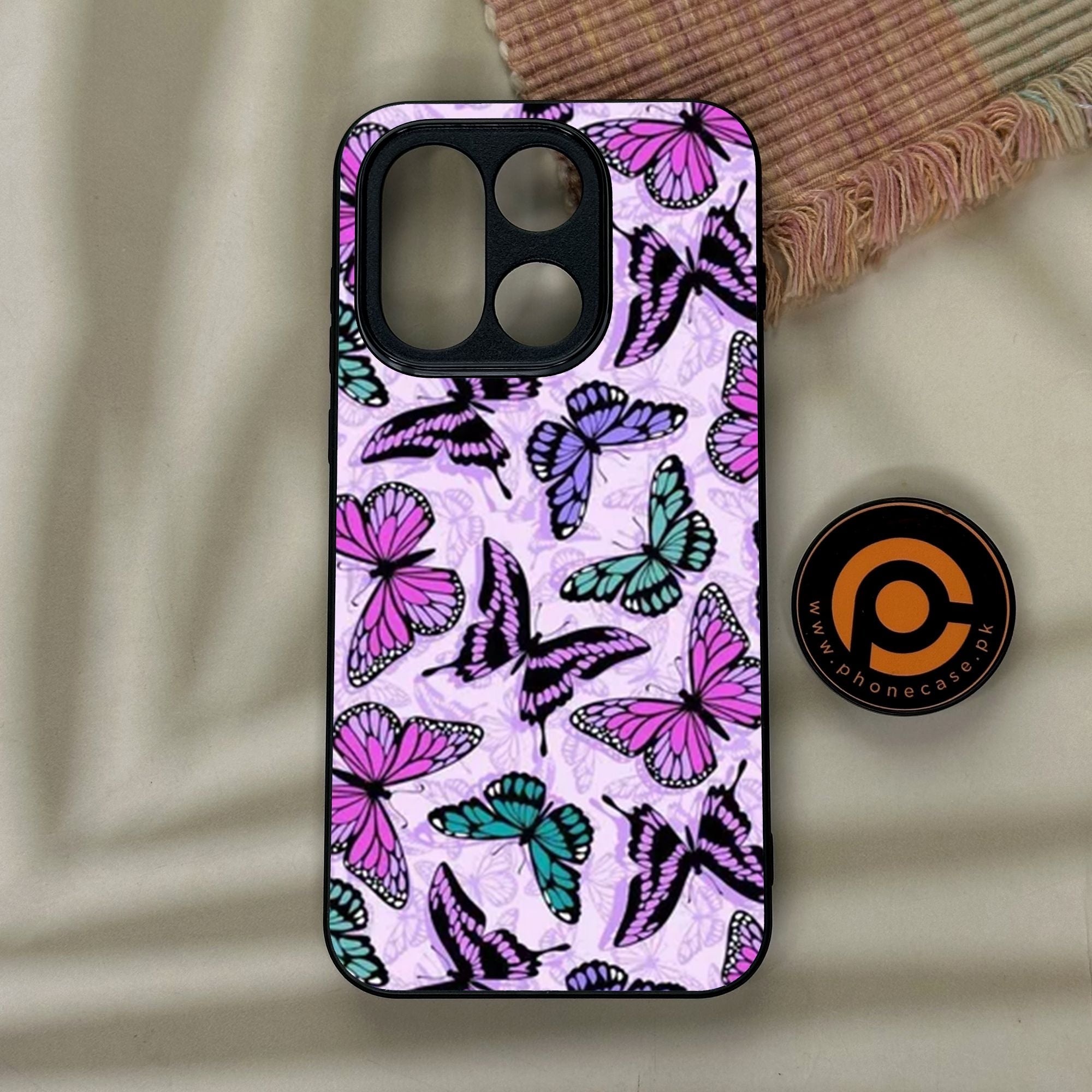 OnePlus 15 - Butterflies Design 10 - Premium Metal Printed Soft Bumper Shock Proof Case