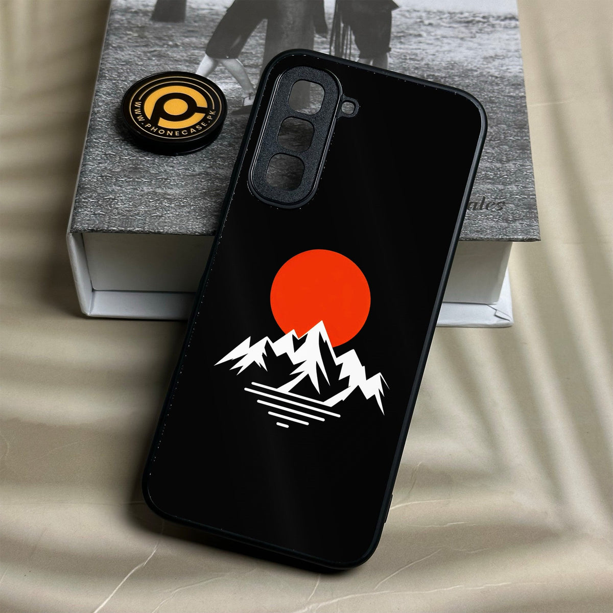 Infinix Hot 70 - Minimalistic Design 2 - Premium Metal Printed Soft Bumper Shock Proof Case