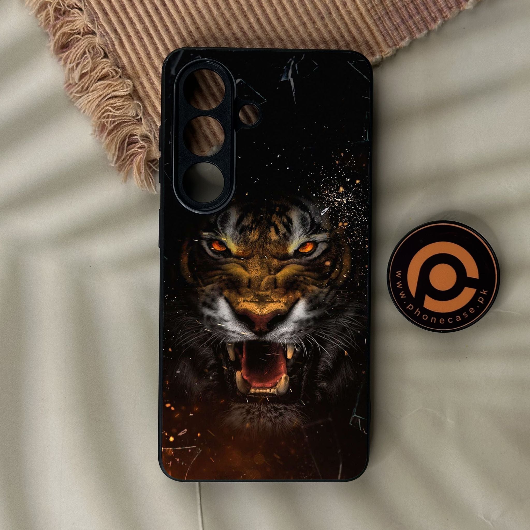 Galaxy S26 - Tiger Design 9 - Premium Metal Printed Soft Bumper Shock Proof Case