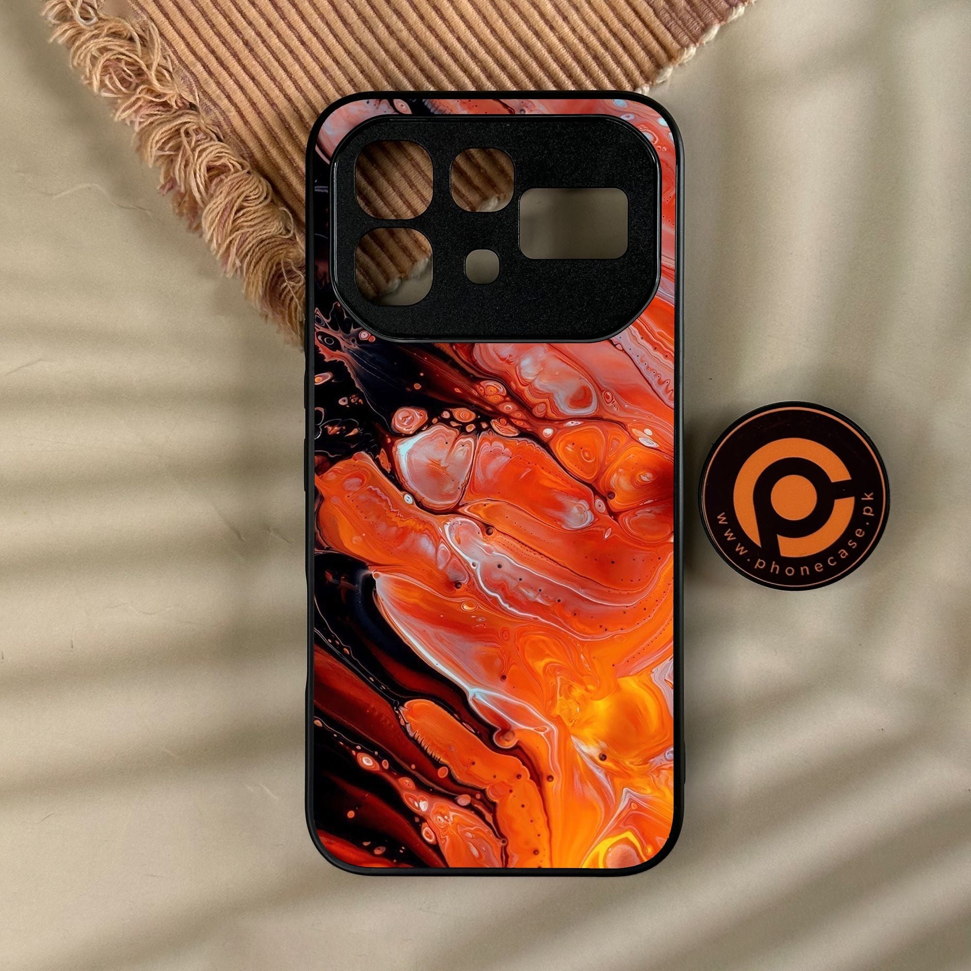 Infinix Note 60 - Liquid Marble Design 4 - Premium Metal Printed Soft Bumper Shock Proof Case