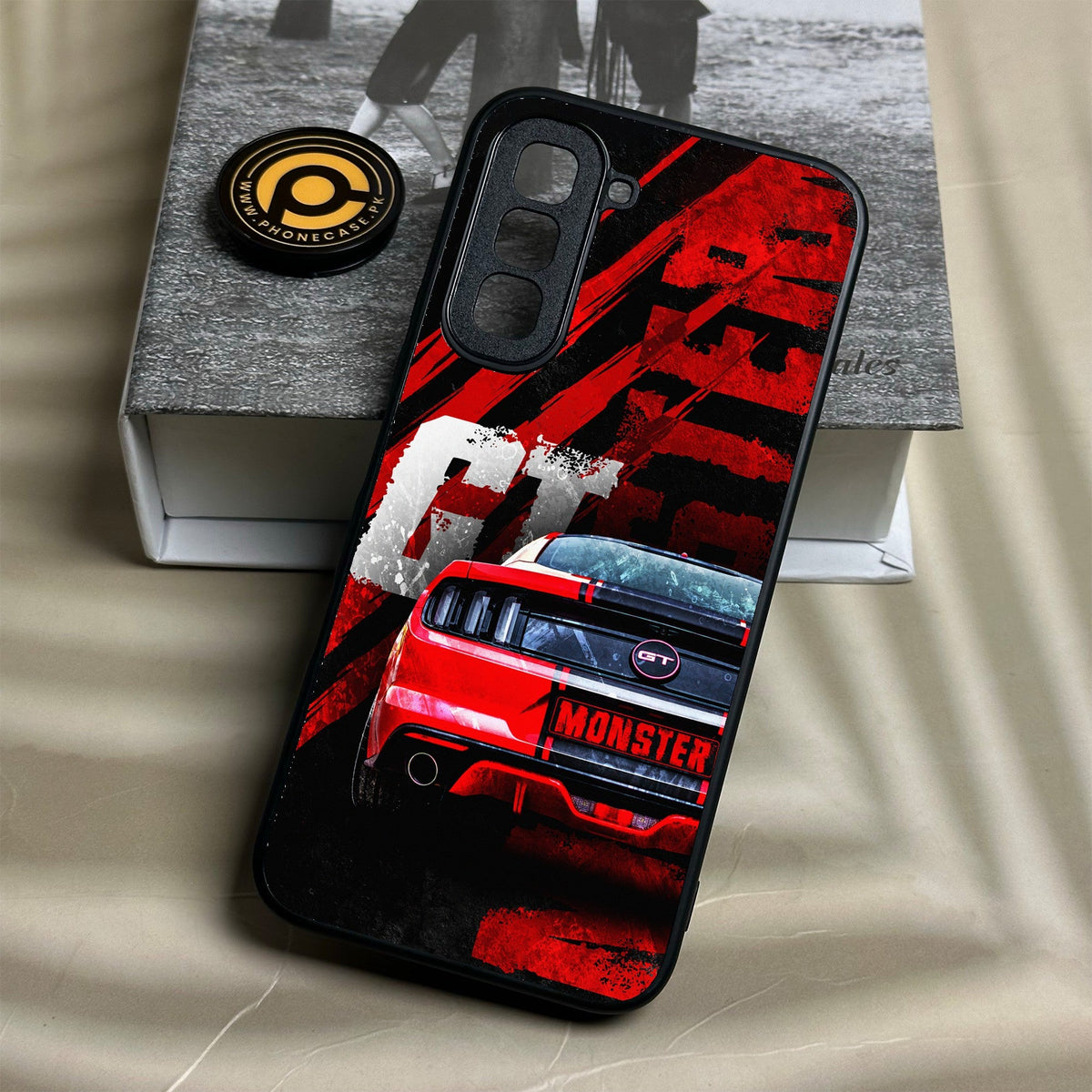 Infinix Hot 70 - Speed Shift Racing Car - Premium Metal Printed Soft Bumper Shock Proof Case