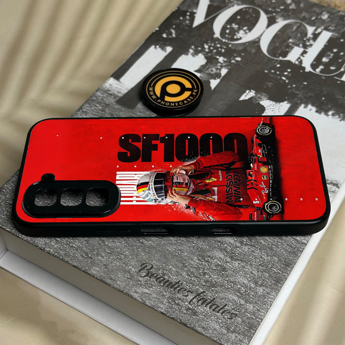 Infinix Hot 70 - Formula 1 Design 8 - Premium Metal Printed Soft Bumper Shock Proof Case