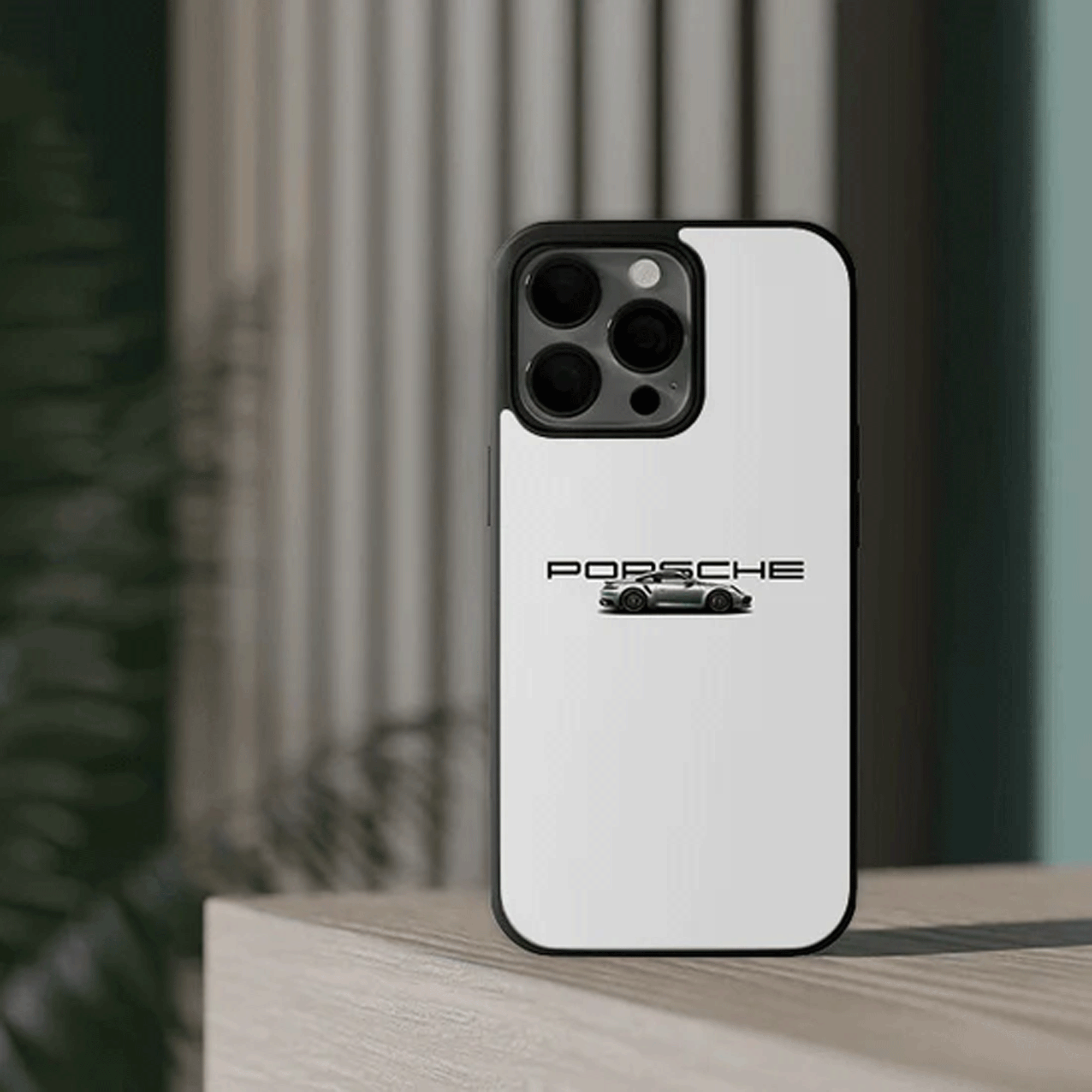 The White Porsche Car Phone Case For All Models