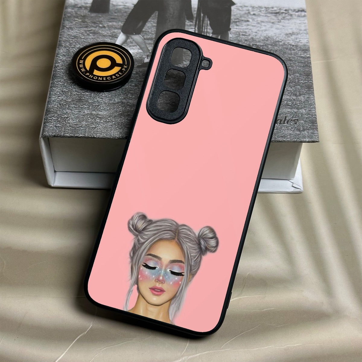 Infinix Hot 70 - Anime Girls Design 4 - Premium Metal Printed Soft Bumper Shock Proof Case
