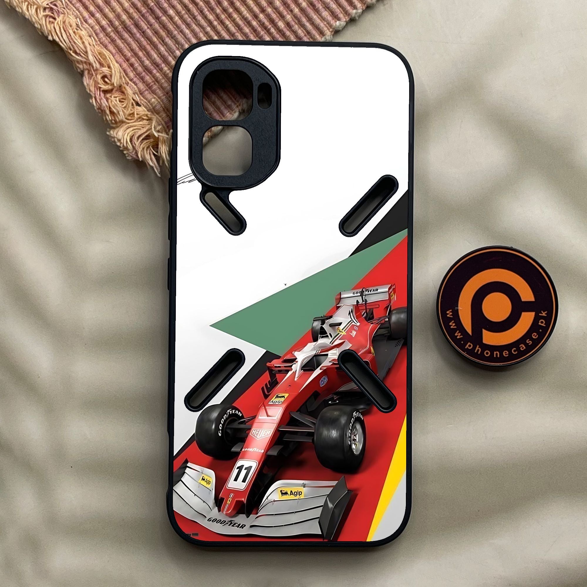 Infinix GT 50 Pro - Formula 1 Design 3 - Premium Metal Printed Soft Bumper Shock Proof Case