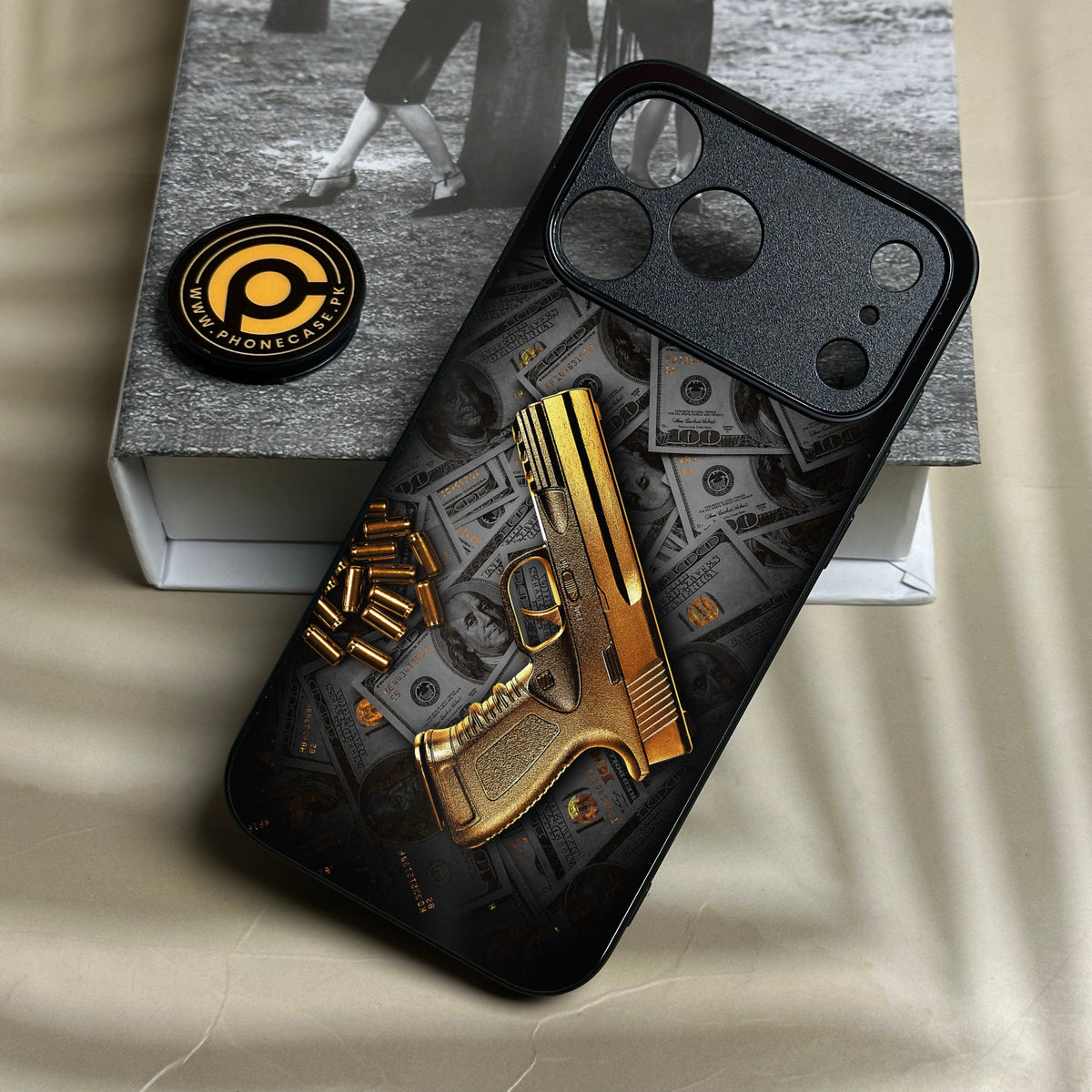 Iphone 18 Pro Max - Dollar Design 7 - Premium Metal Printed Soft Bumper Shock Proof Case