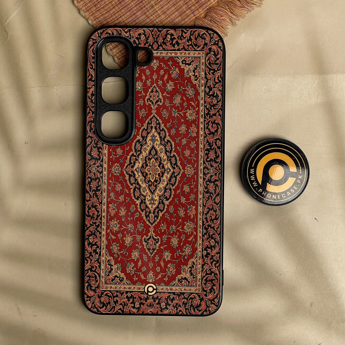 Infinix Hot 70 Pro - Persian Rug Design 1 - Premium Metal Printed Soft Bumper Shock Proof Case