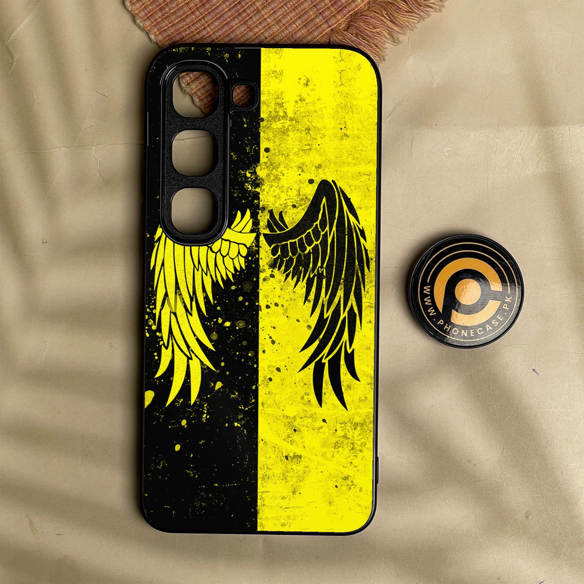 Infinix Hot 70 Pro - Angel 2.0 Design 1 - Premium Metal Printed Soft Bumper Shock Proof Case