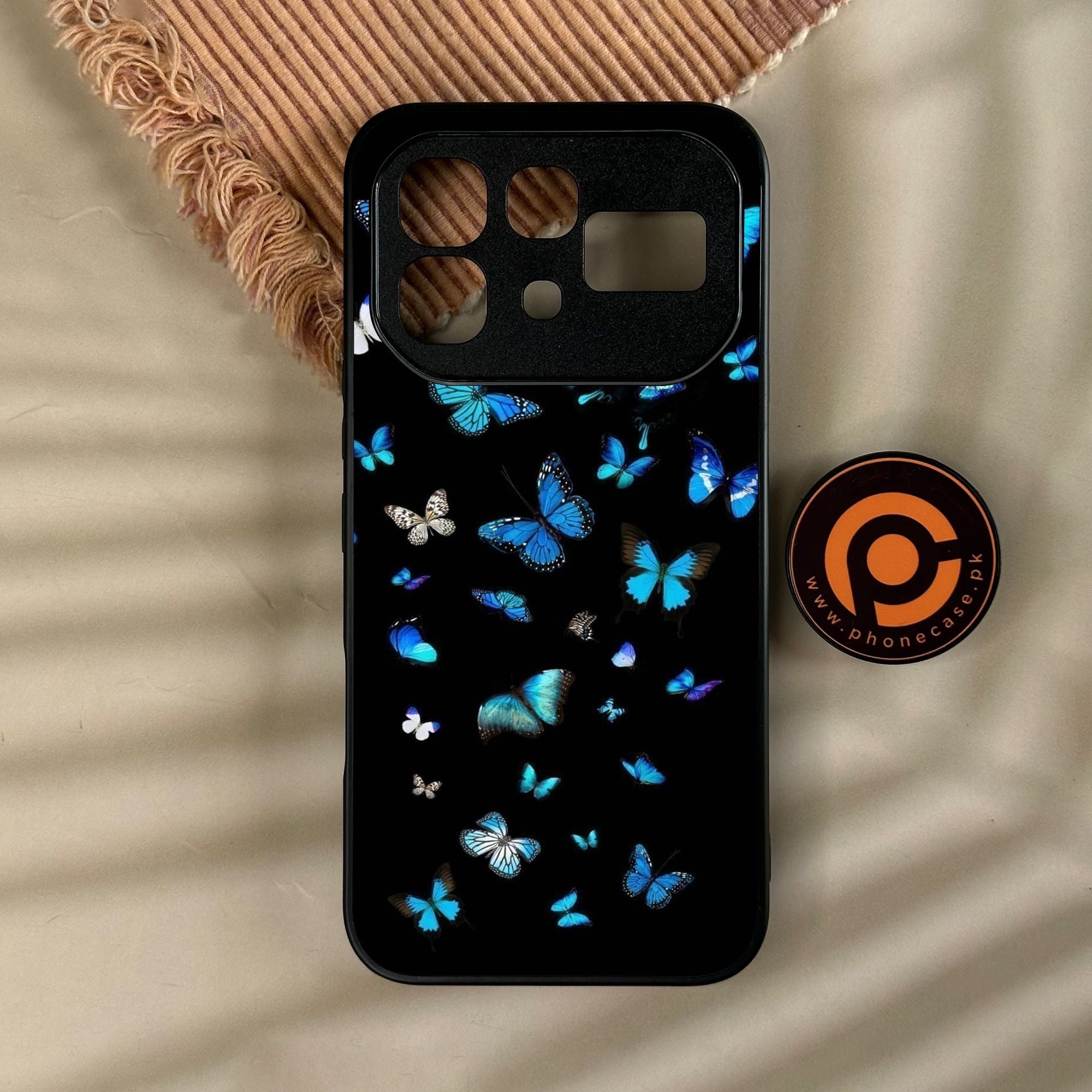 Infinix Note 60 Pro - Butterflies Design 4 - Premium Metal Printed Soft Bumper Shock Proof Case