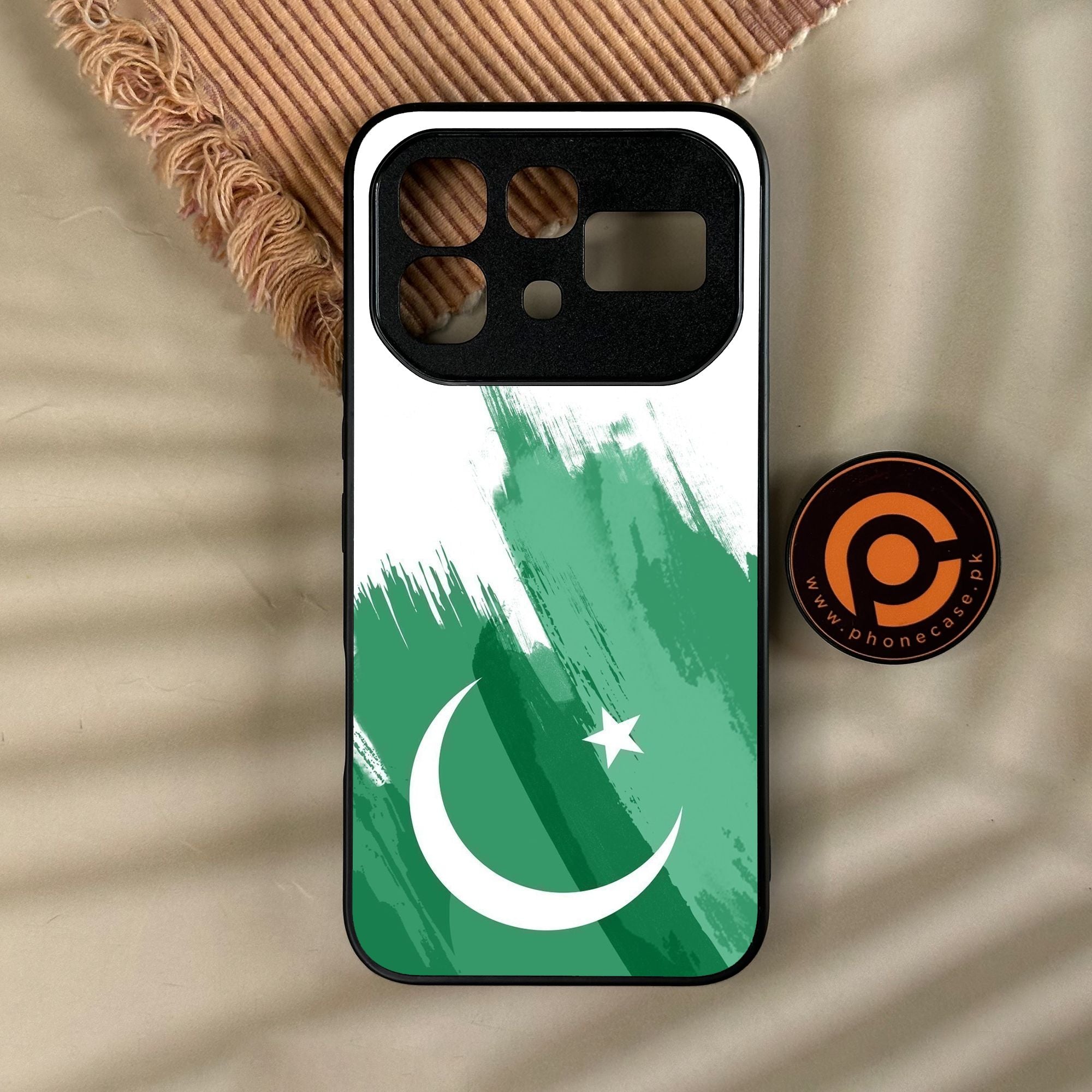 Infinix Note 60 - Pakistani Flag Design 8 - Premium Metal Printed Soft Bumper Shock Proof Case