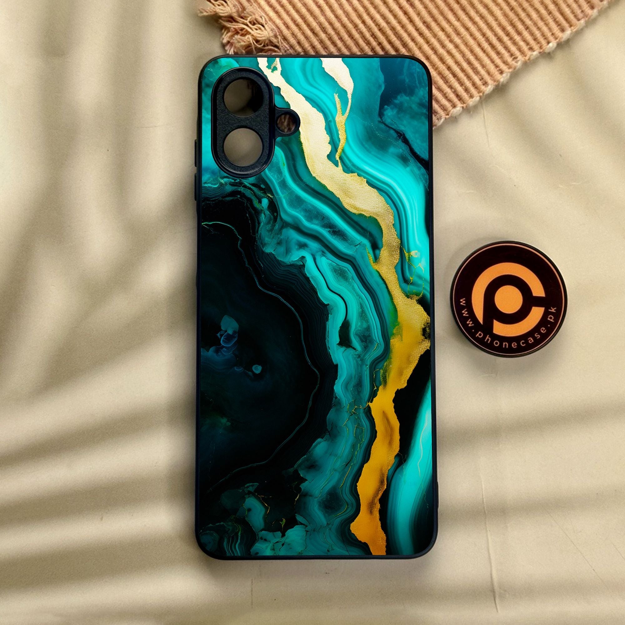 Samsung Galaxy A07 - Liquid 2.0 Design 6 - Premium Metal Printed Soft Bumper Shock Proof Case