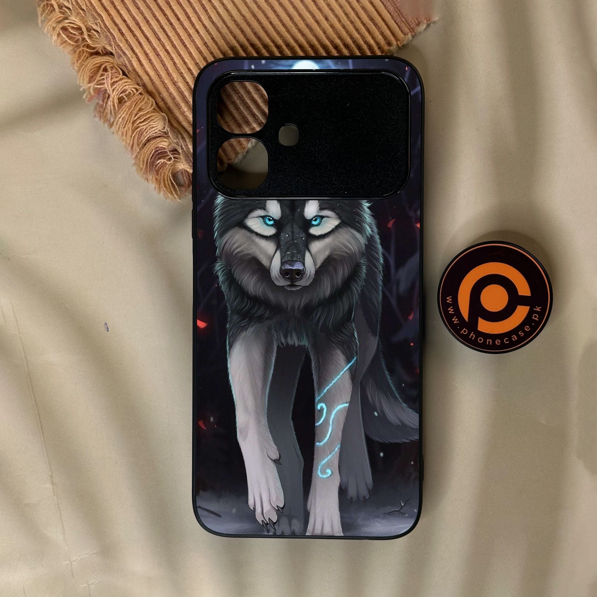Infinix Smart 20 - Wolf Design 8 - Premium Metal Printed Soft Bumper Shock Proof Case