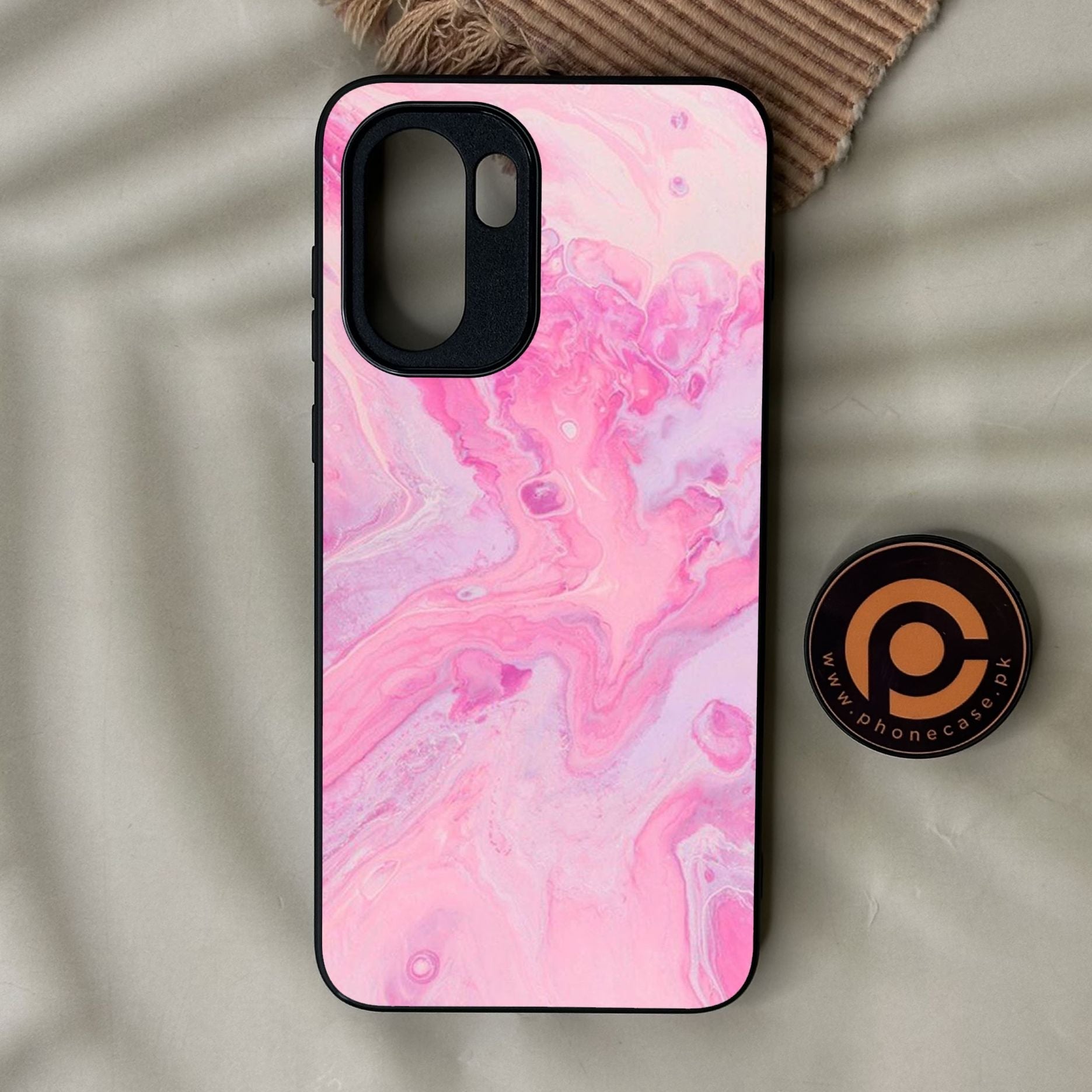 OnePlus Ace 6 - Pink Design 6 - Premium Metal Printed Soft Bumper Shock Proof Case
