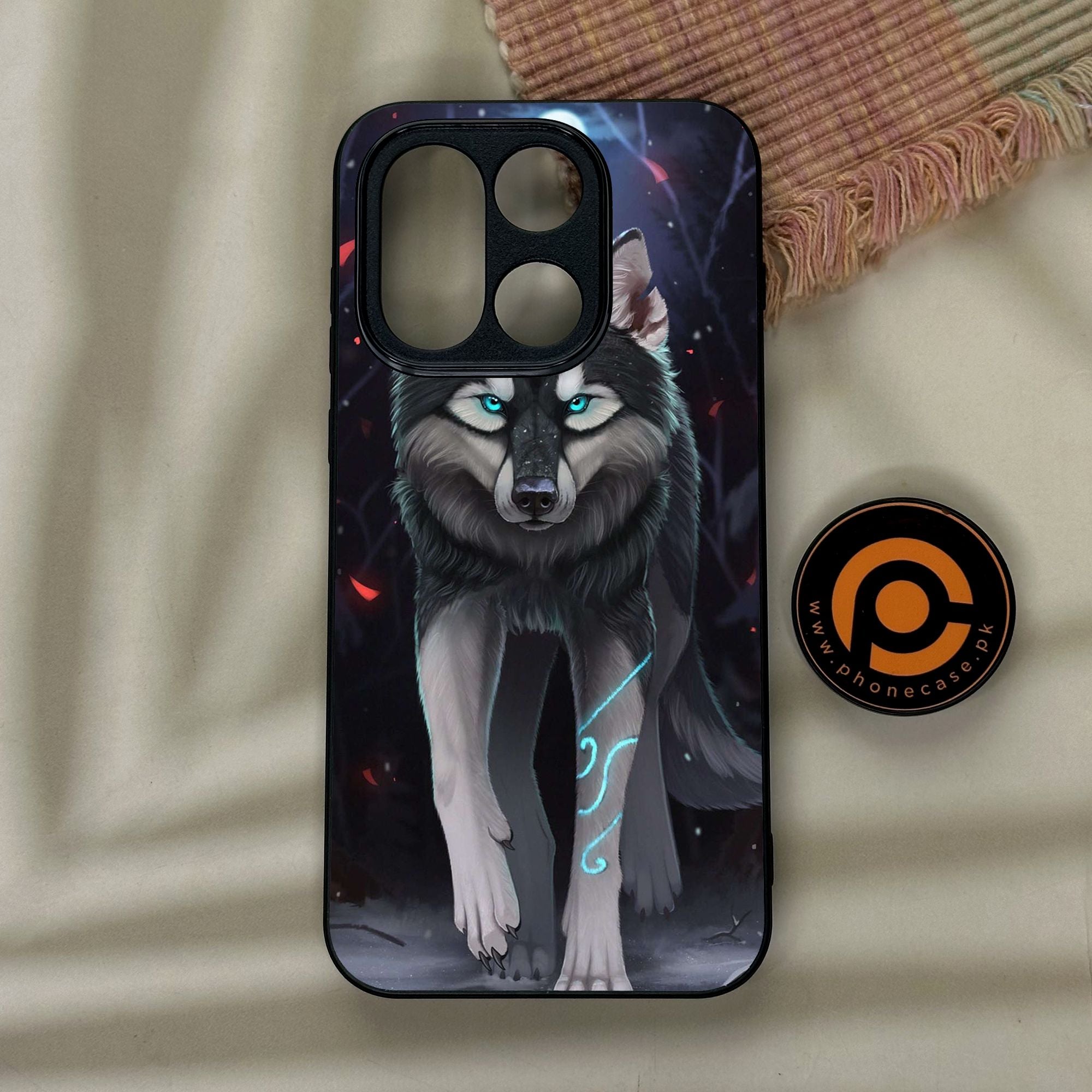 OnePlus 15 - Wolf Design 8 - Premium Metal Printed Soft Bumper Shock Proof Case
