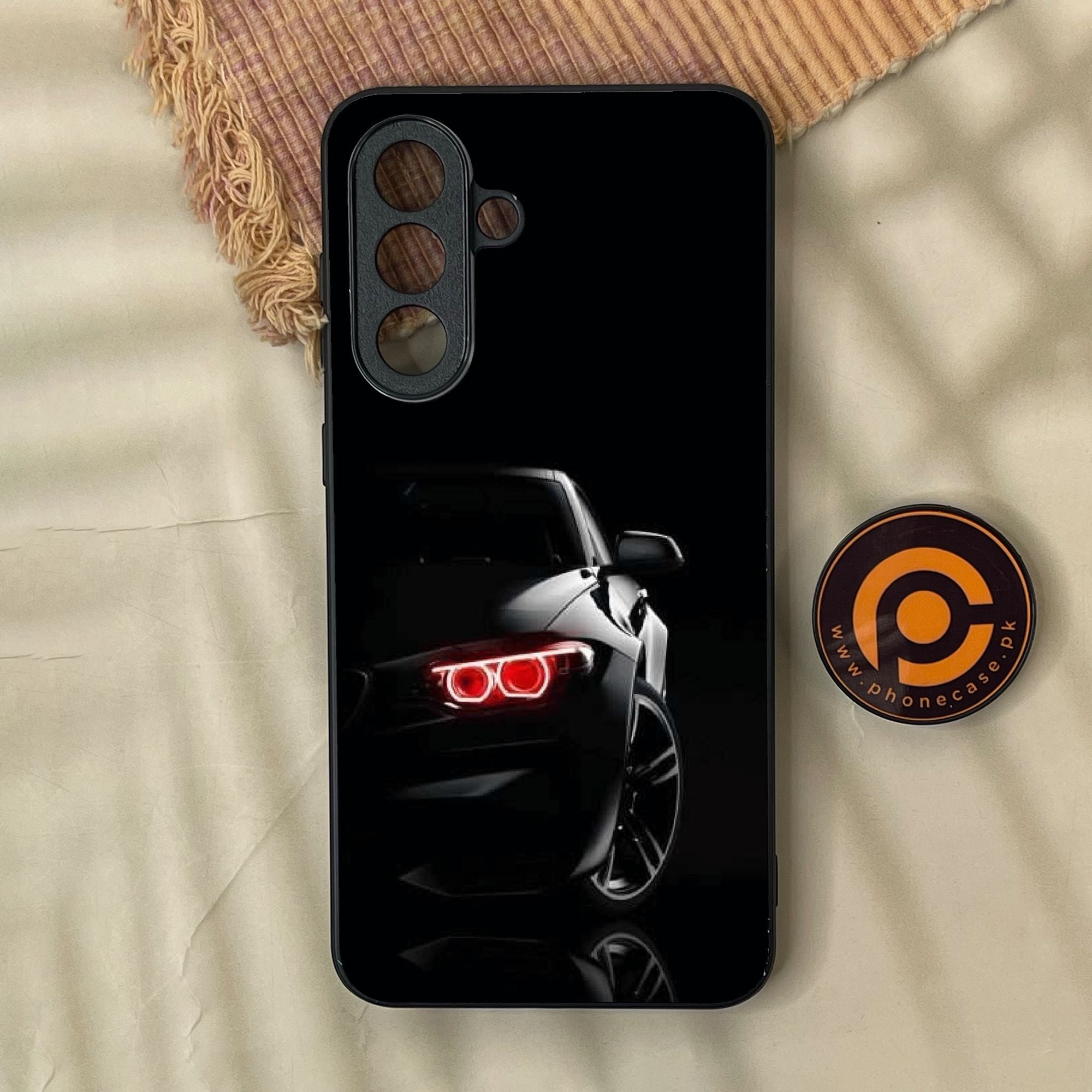 Samsung Galaxy A37 - Black Art Design 6 - Premium Metal Printed Soft Bumper Shock Proof Case