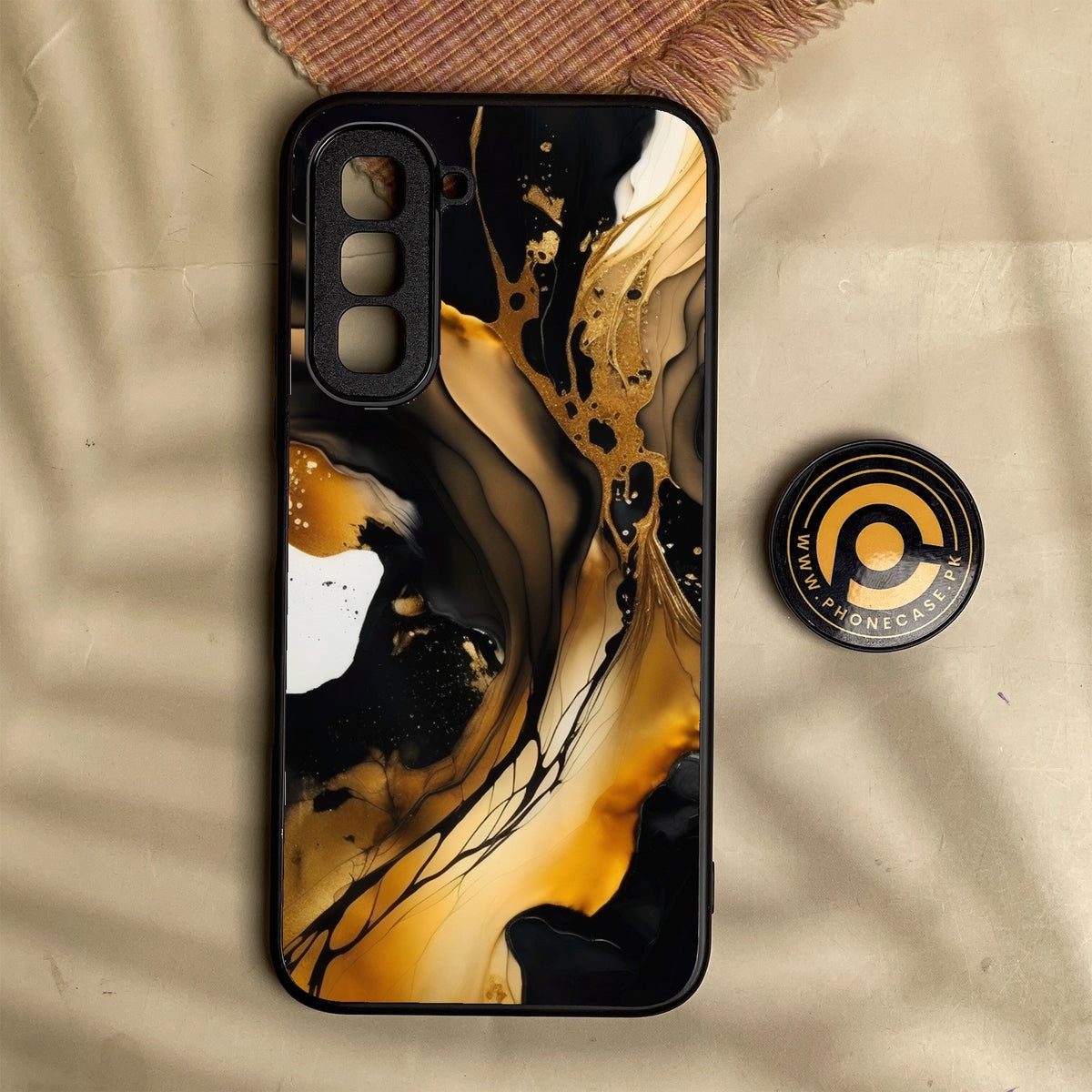 Infinix Hot 70 - Liquid 2.0 Design 10 - Premium Metal Printed Soft Bumper Shock Proof Case