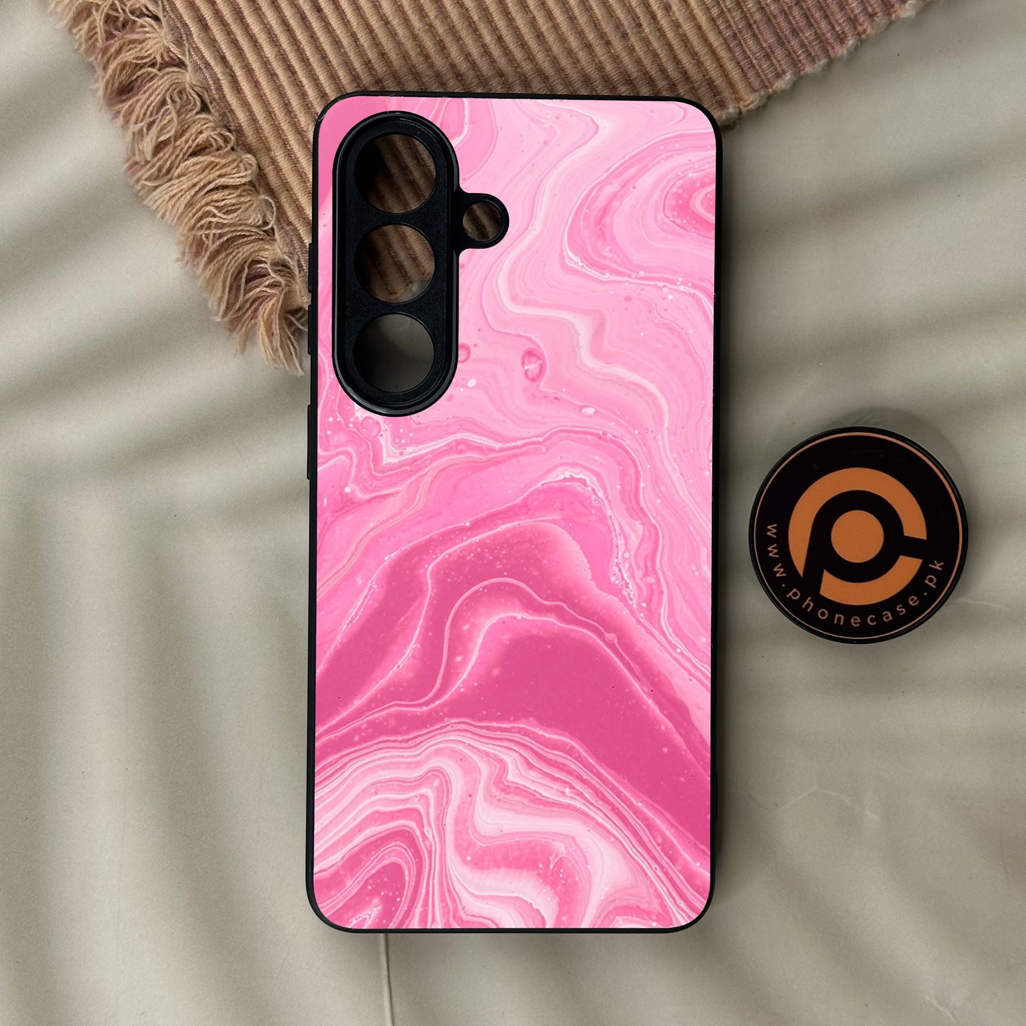 Galaxy S26 - Pink Design 3 - Premium Metal Printed Soft Bumper Shock Proof Case