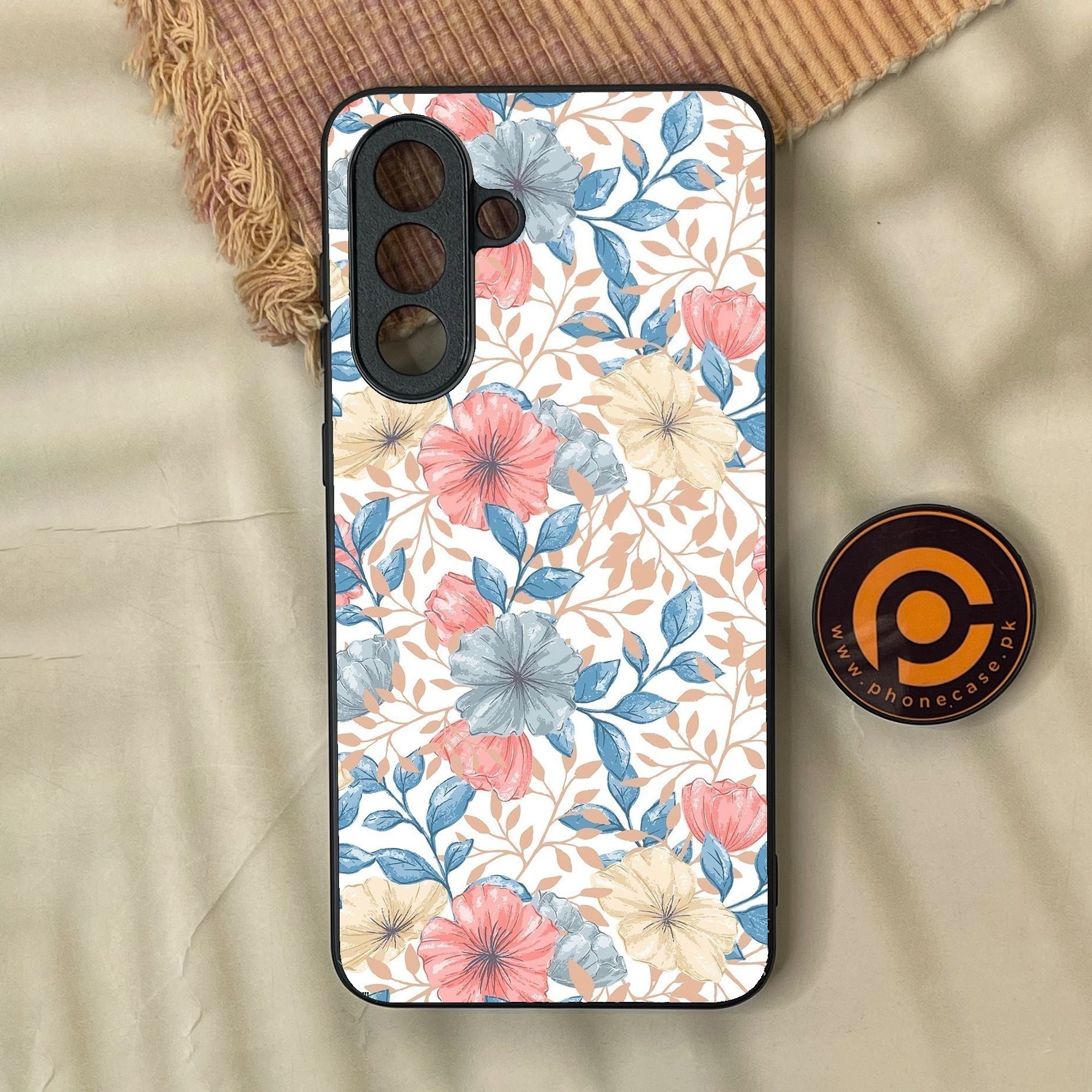 Samsung Galaxy A57 - Seamless Flower - Premium Metal Printed Soft Bumper Shock Proof Case