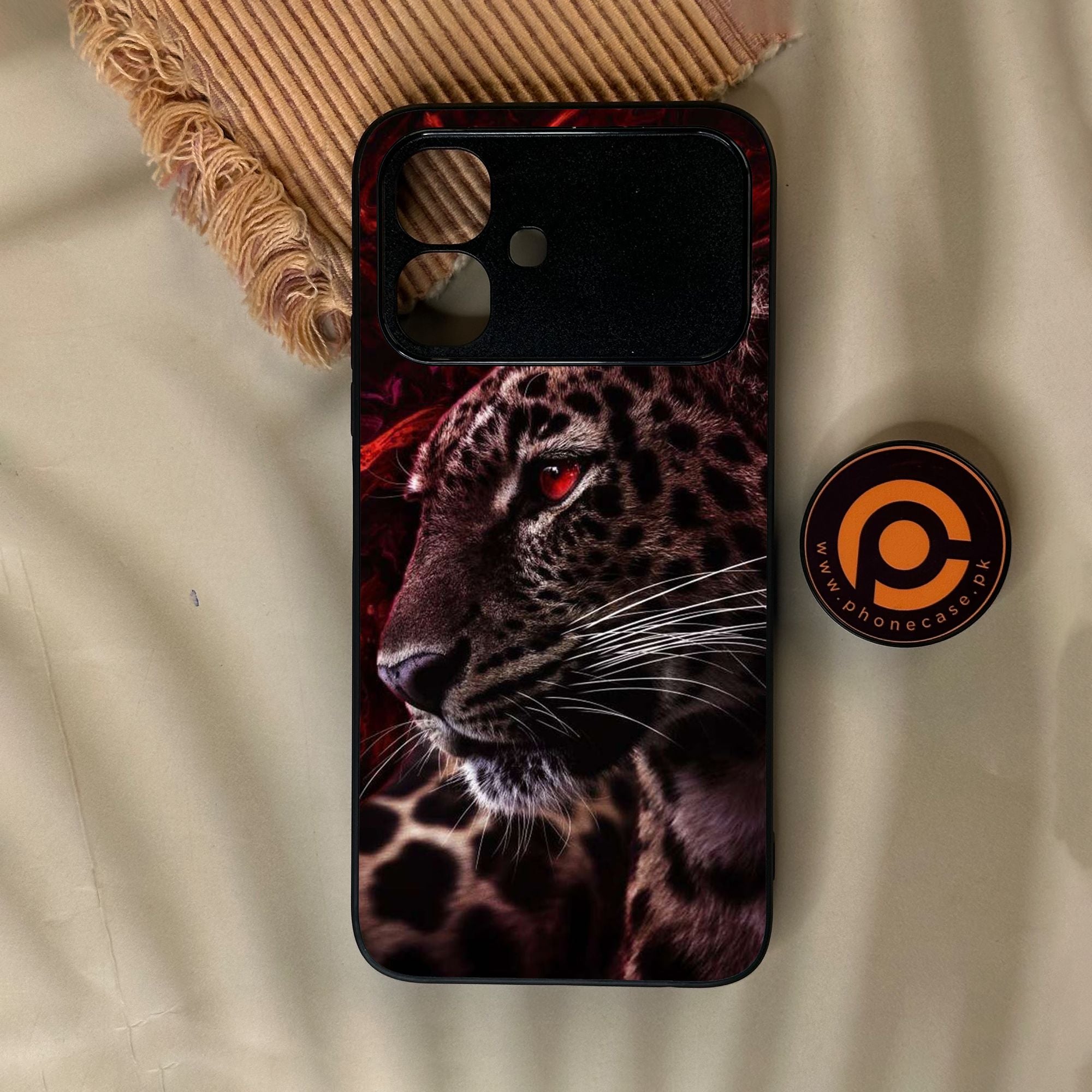 Infinix Smart 20 - Tiger Design 5 - Premium Metal Printed Soft Bumper Shock Proof Case