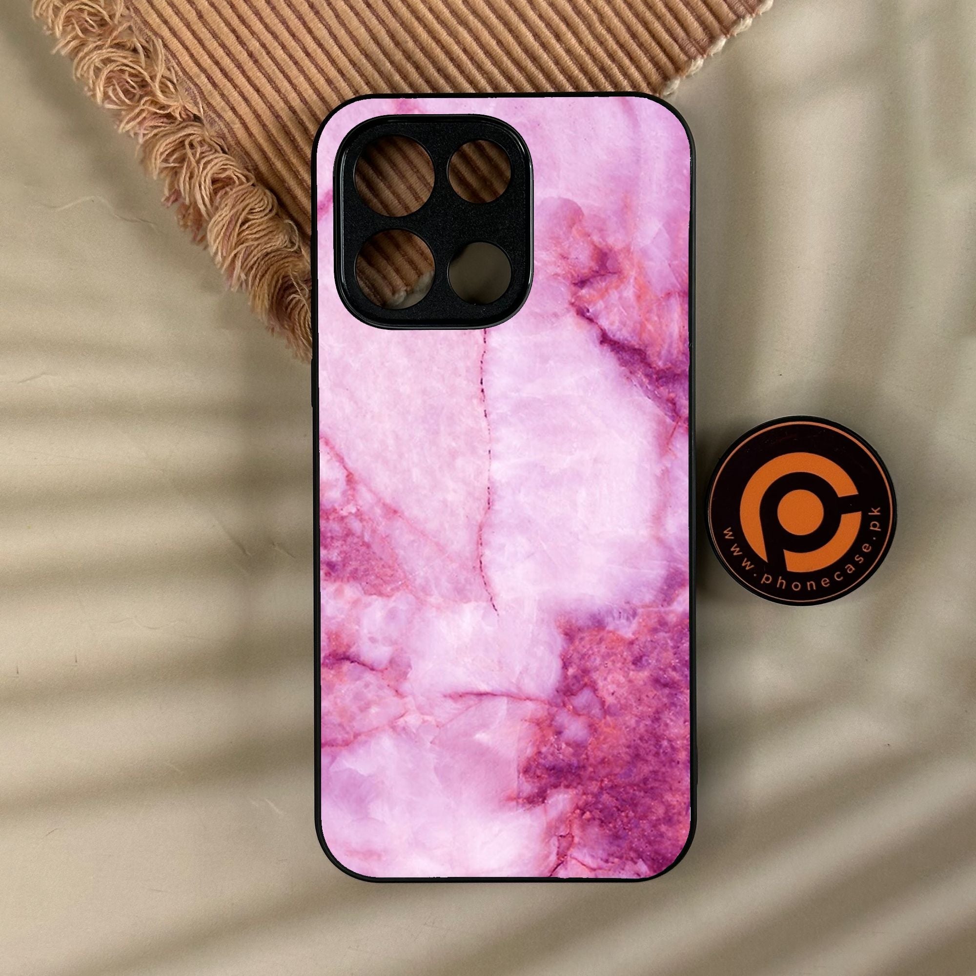 OnePlus Turbo 6 - Pink Design 5 - Premium Metal Printed Soft Bumper Shock Proof Case