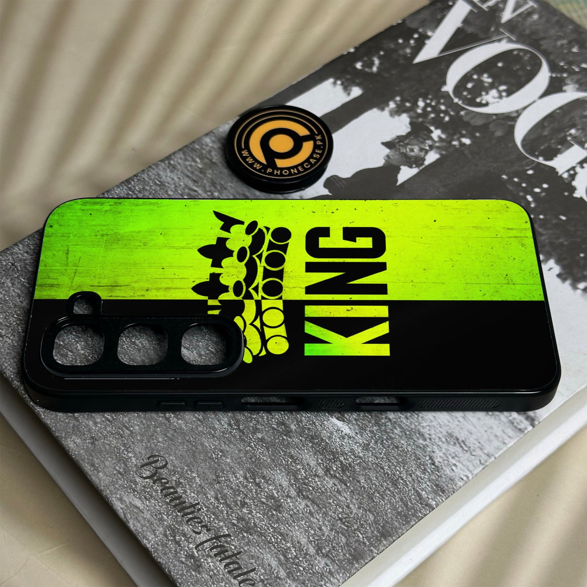 Infinix Hot 70 Pro - King Design 3 - Premium Metal Printed Soft Bumper Shock Proof Case
