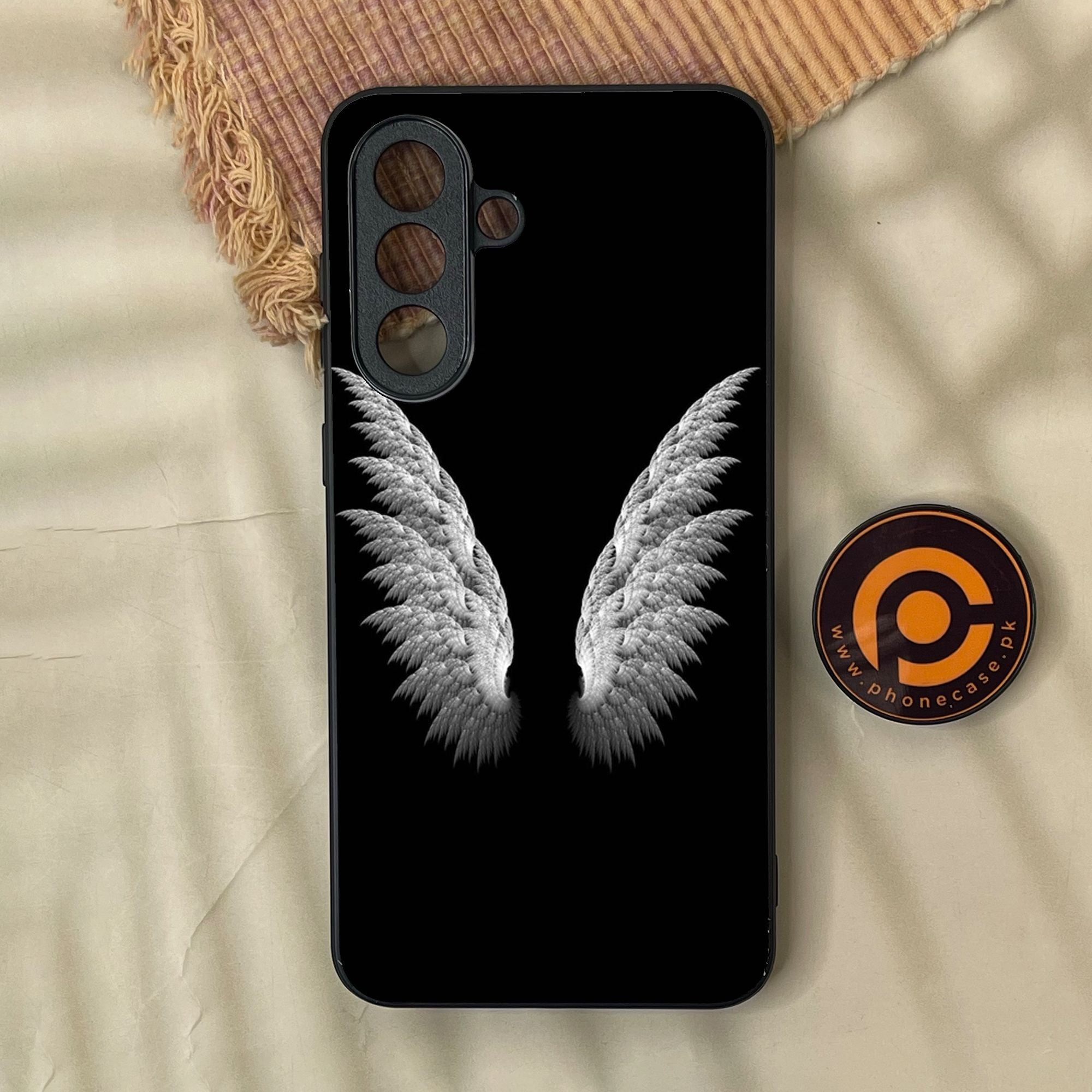 Samsung Galaxy A37 - Angel Wings Design 6 - Premium Metal Printed Soft Bumper Shock Proof Case