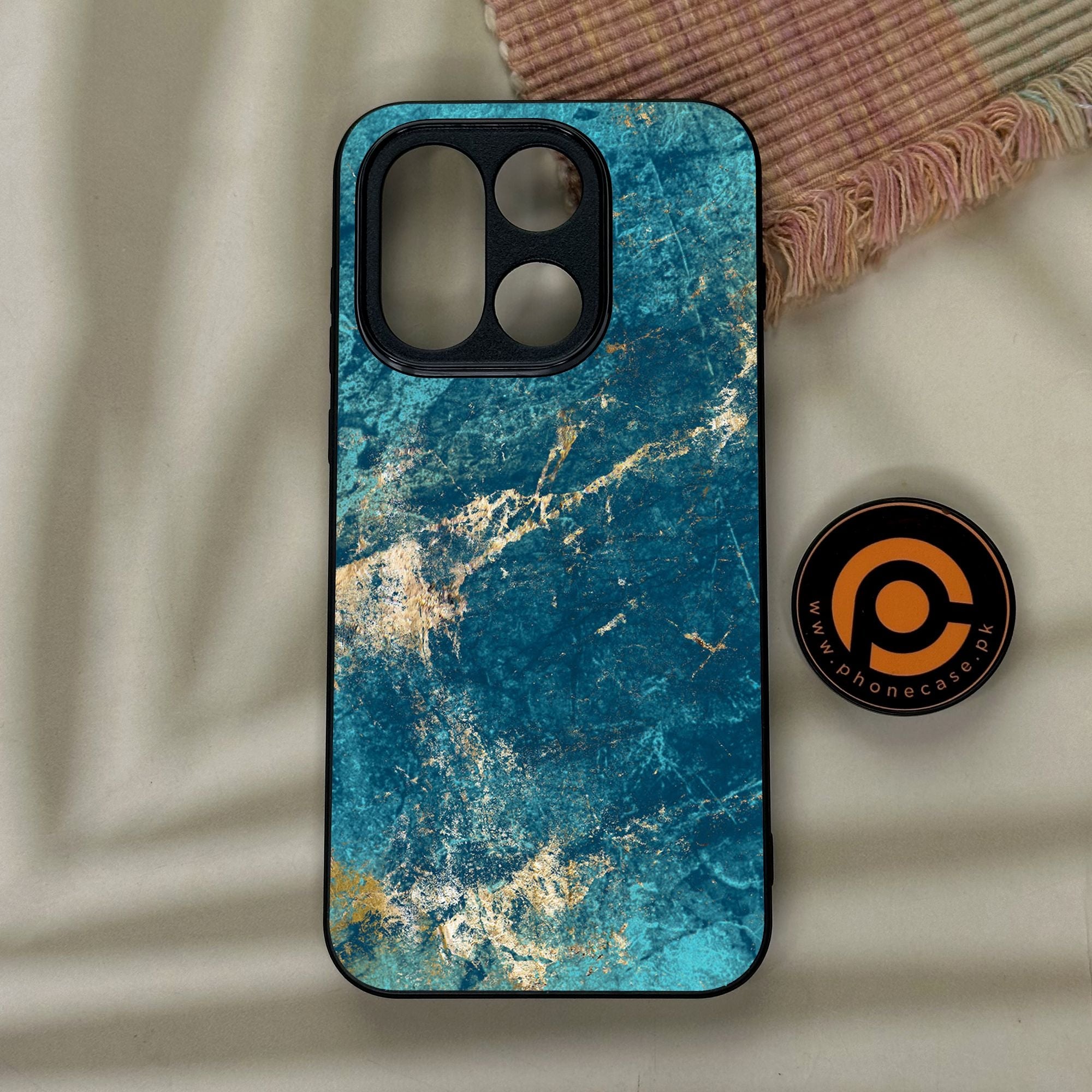 OnePlus 15 - Blue 2.0 Design 9 - Premium Metal Printed Soft Bumper Shock Proof Case