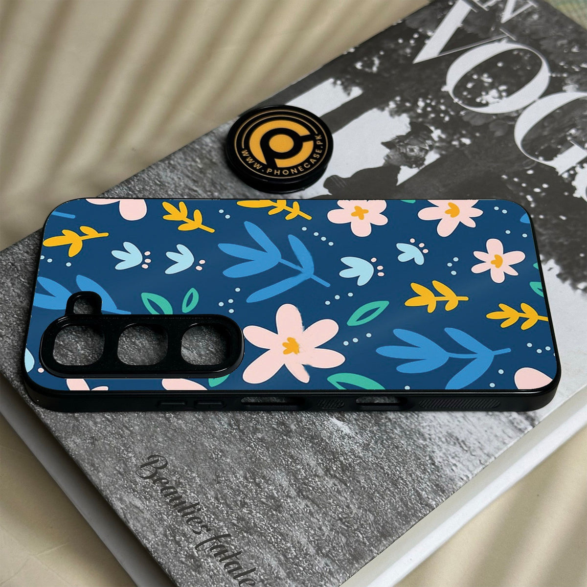 Infinix Hot 70 Pro - Colorful Flowers - Premium Metal Printed Soft Bumper Shock Proof Case