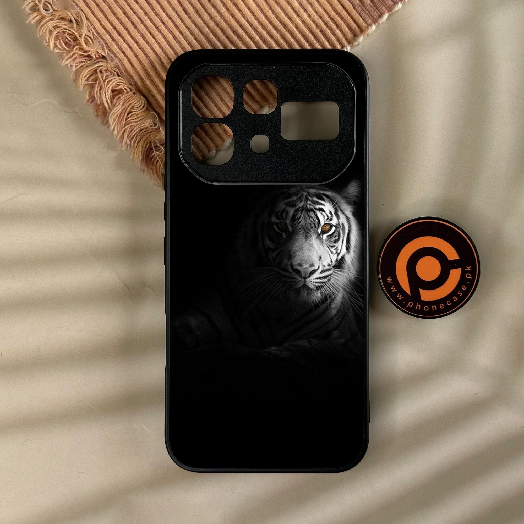 Infinix Note 60 - Tiger Design 10 - Premium Metal Printed Soft Bumper Shock Proof Case CS-49935