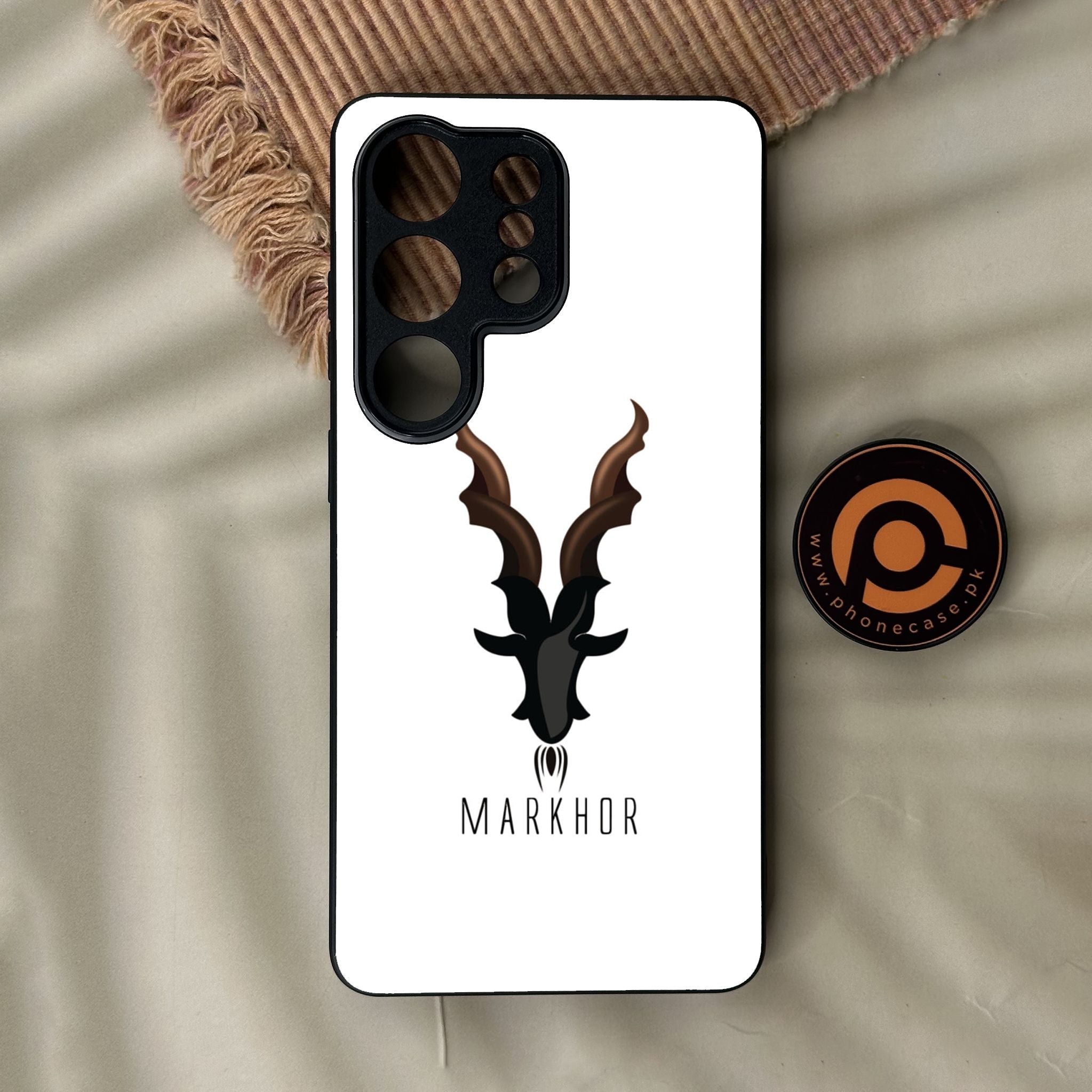 Galaxy S26 Ultra - Markhor Design 2 - Premium Metal Printed Soft Bumper Shock Proof Case