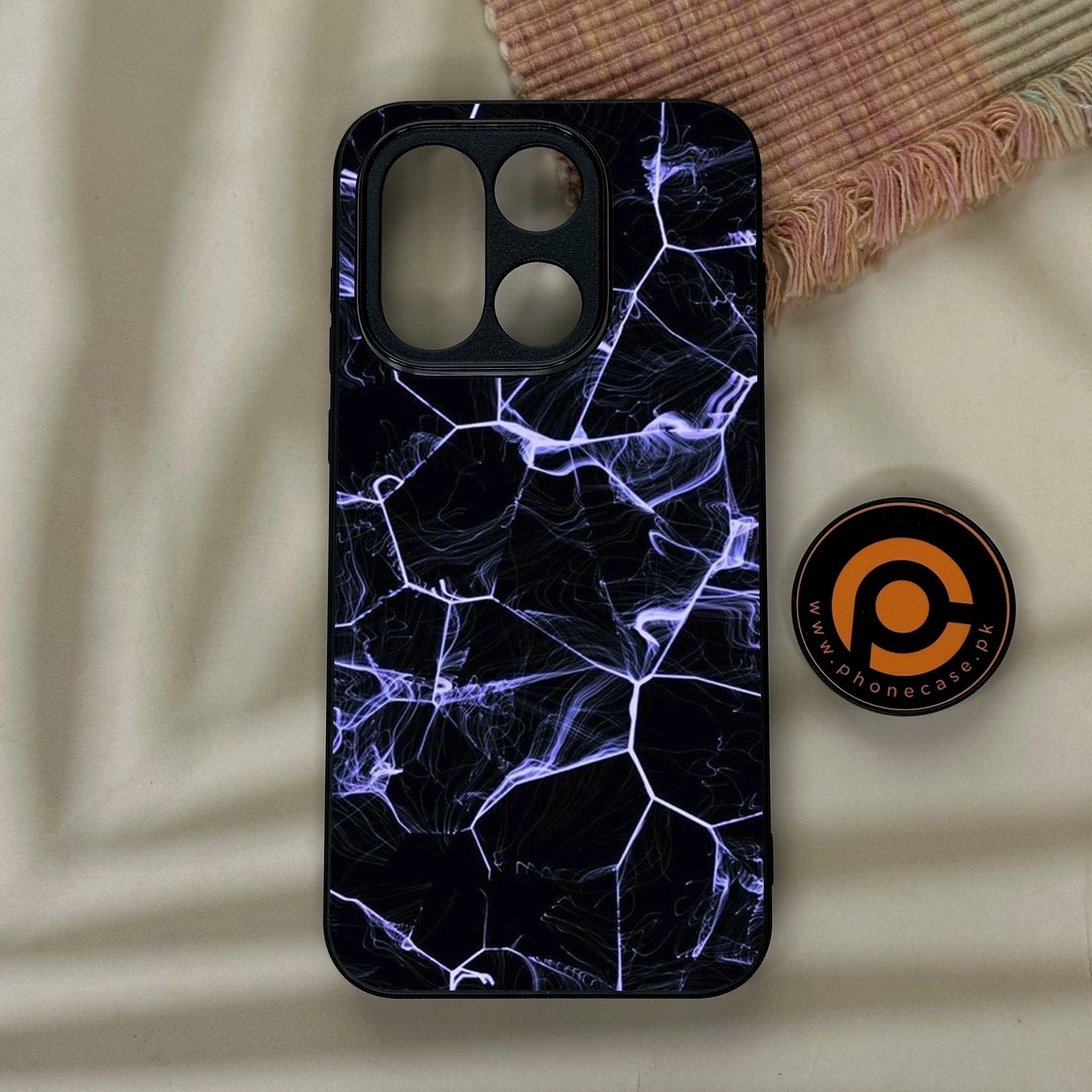 OnePlus 15 - Black Marble Design 10 - Premium Metal Printed Soft Bumper Shock Proof Case