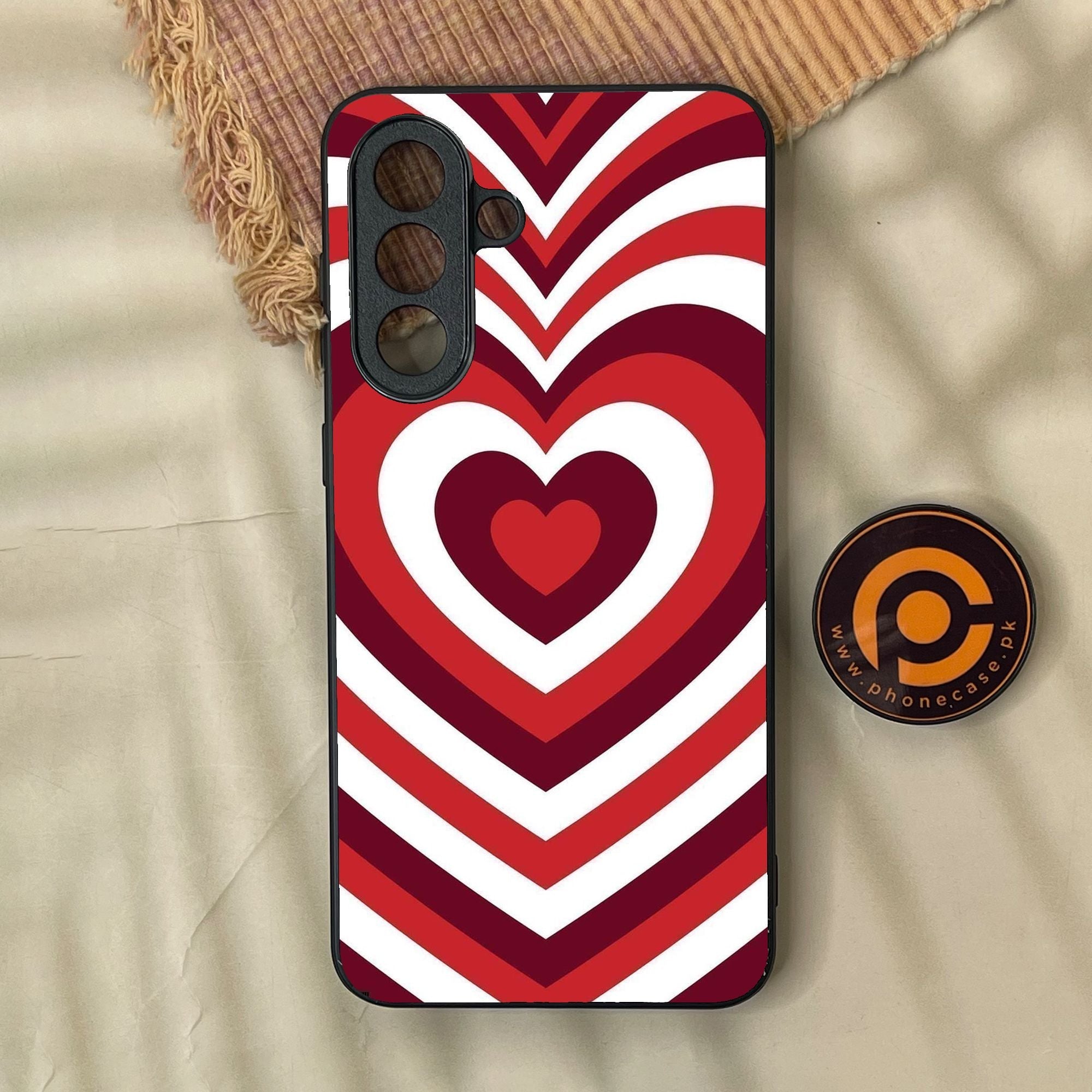 Samsung Galaxy A57 - Heartbeat Design 5 - Premium Metal Printed Soft Bumper Shock Proof Case