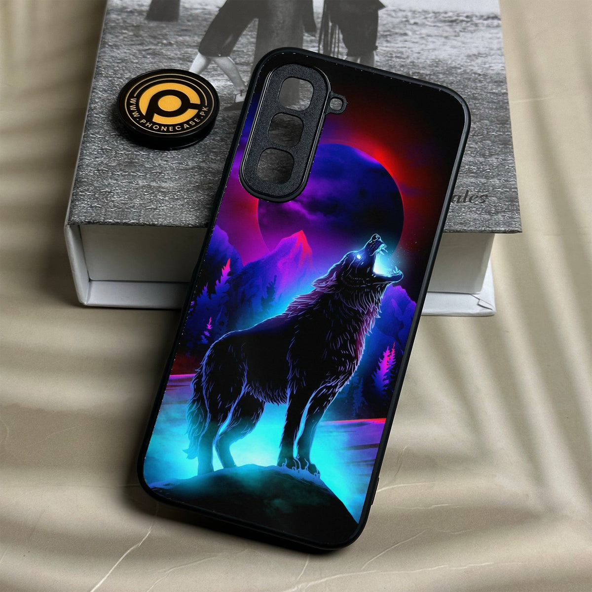 Infinix Hot 70 - Wolf Design 2 - Premium Metal Printed Soft Bumper Shock Proof Case