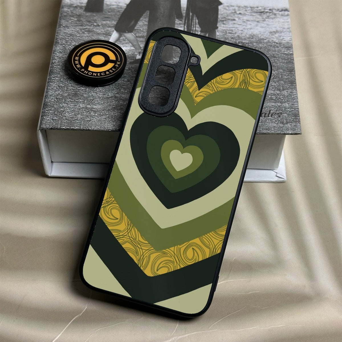 Infinix Hot 70 - Heart 2.0 Design 1 - Premium Metal Printed Soft Bumper Shock Proof Case