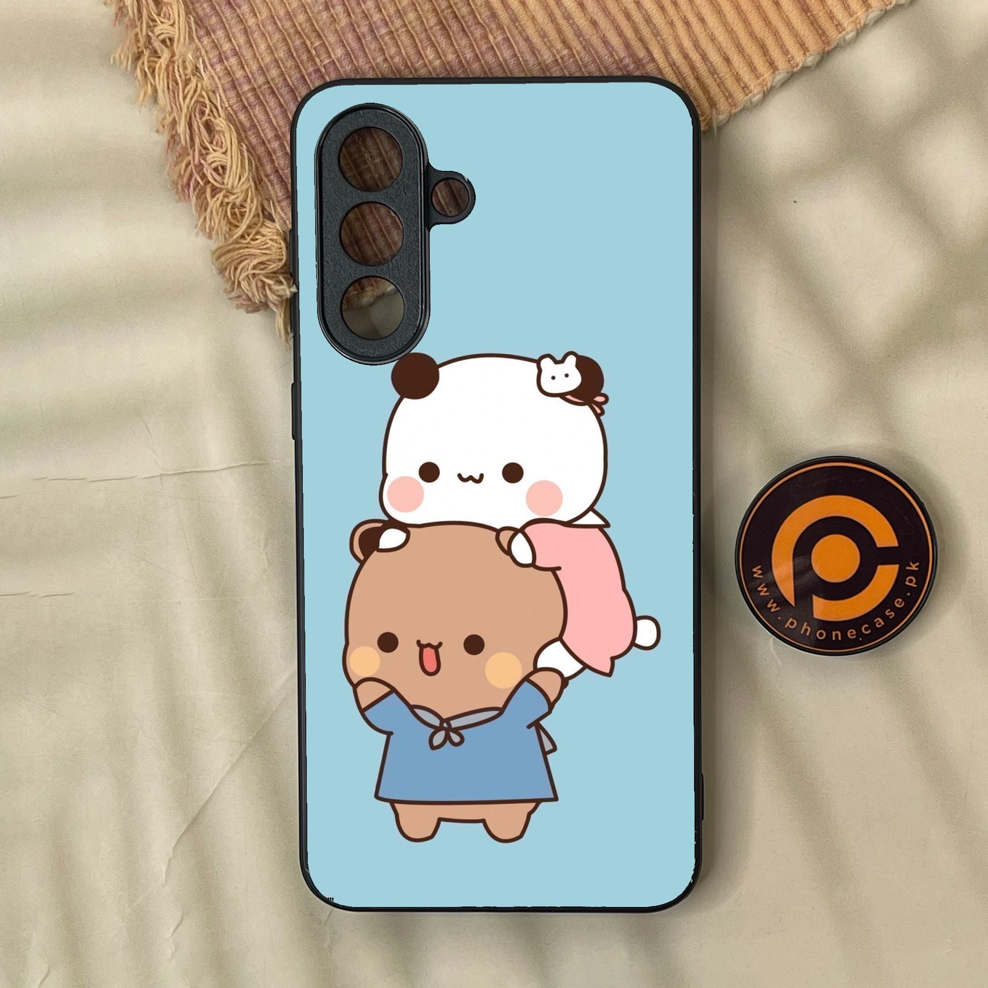 Samsung Galaxy A37 - Cute Bubu Dudu Design 5 - Premium Metal Printed Soft Bumper Shock Proof Case