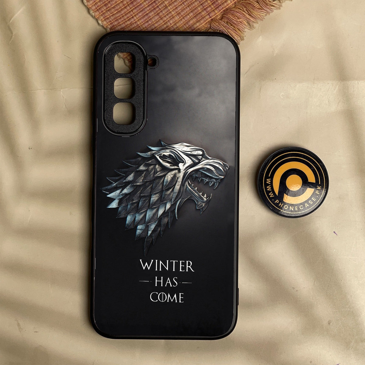 Infinix Hot 70 - Winter Has Come Got - Premium Metal Printed Soft Bumper Shock Proof Case